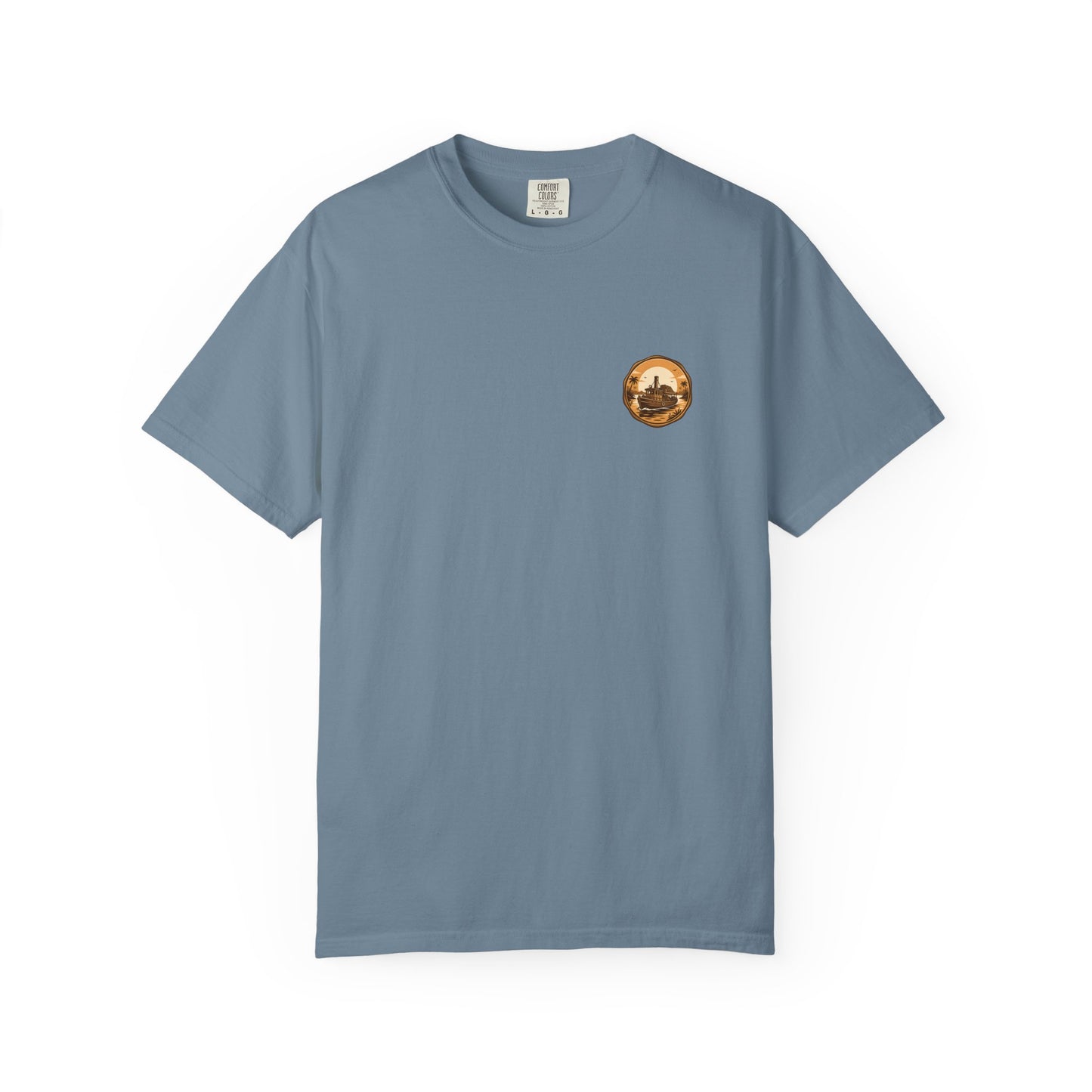 Vintage Retro Jungle River Steamboat Tee — Jungle Explorer