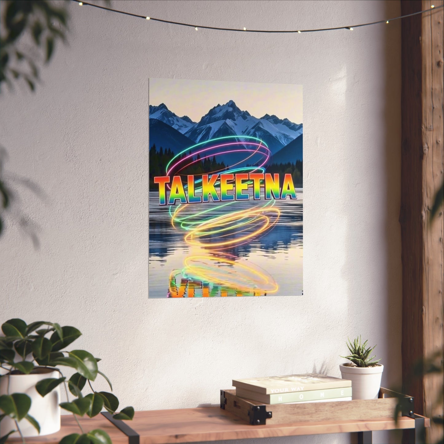 Talkeetna Alaska Vintage Retro Giclée Print Art Series Poster