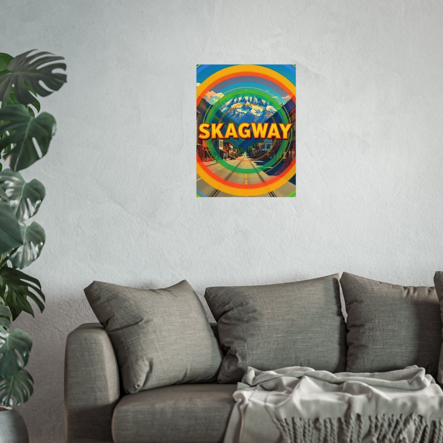 Skagway Alaska Vintage Retro Giclée Print Art Series Poster