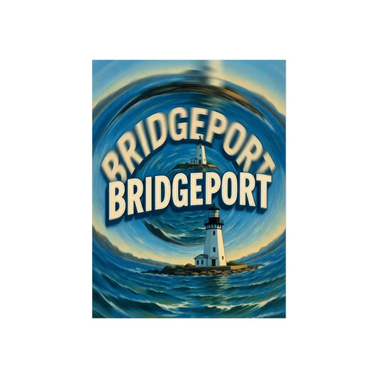 Bridgeport Connecticut Vintage Retro Giclée Print Art Series Poster