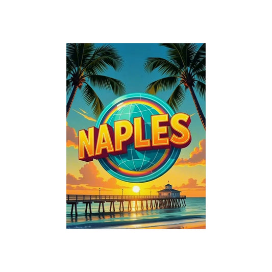 Naples Florida Vintage Retro Giclée Print Art Series Poster