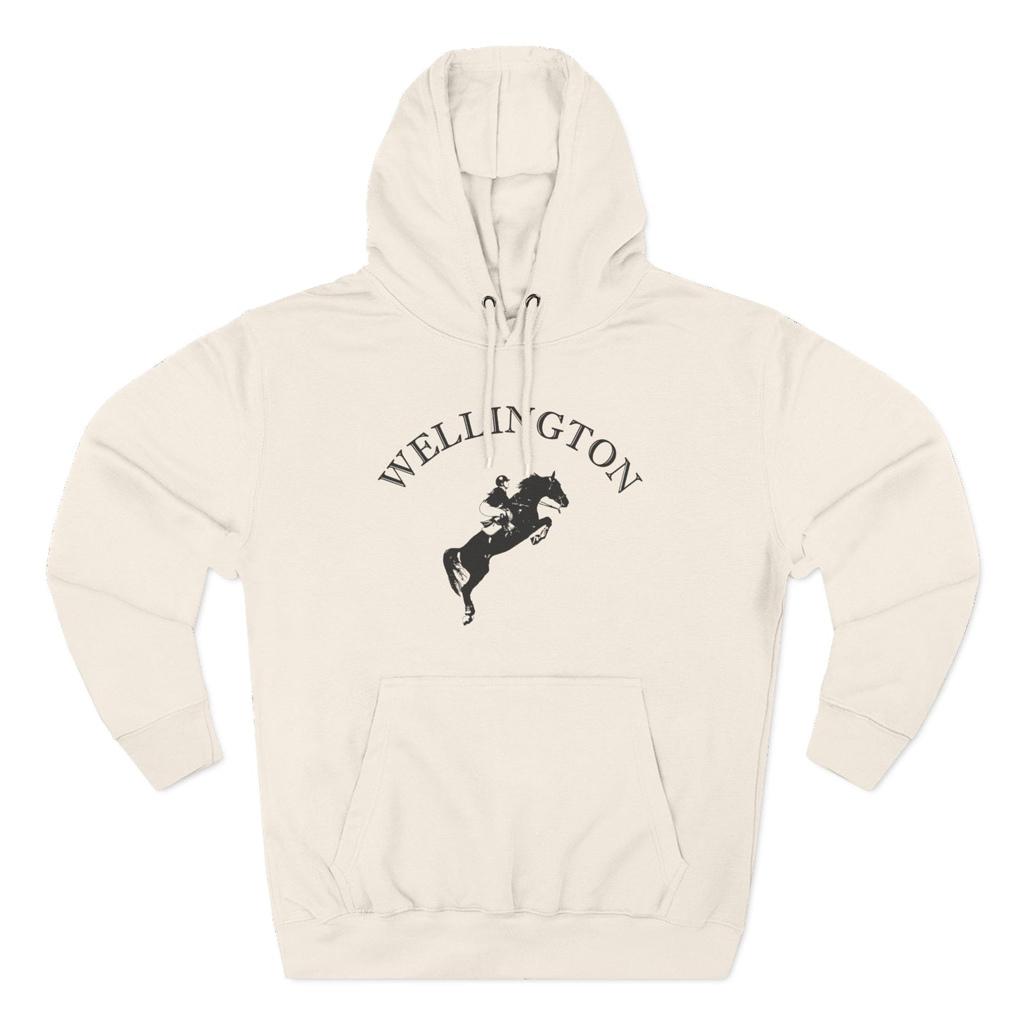 Wellington Florida Vintage Retro Unisex Heavy Cotton Equestrian Hoodie