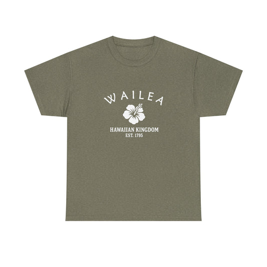 Wailea Hawaii Vintage Retro Unisex Heavy Cotton Tee - White Logo