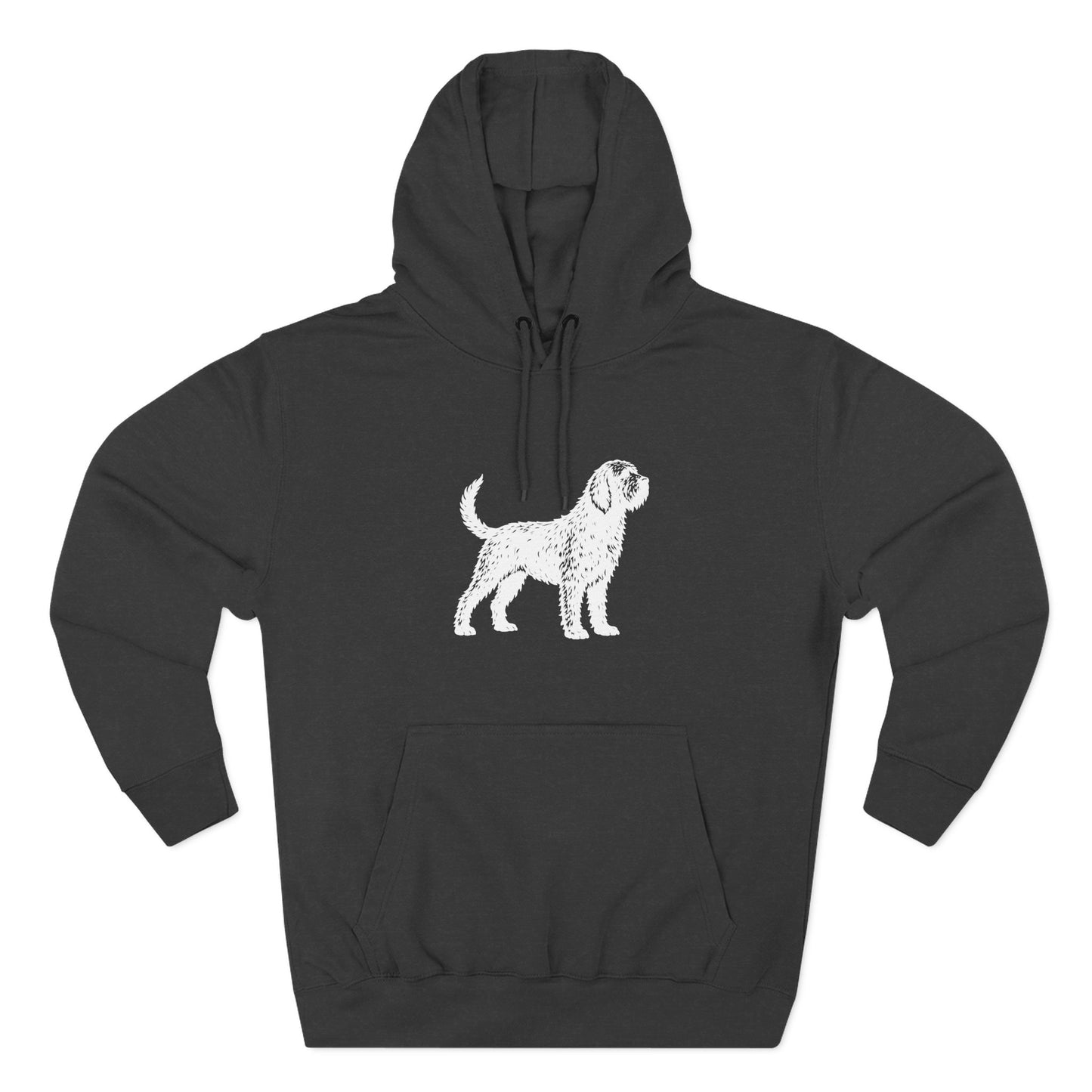 Otterhound Vintage Retro Unisex Heavy Cotton Hoodie - Standing