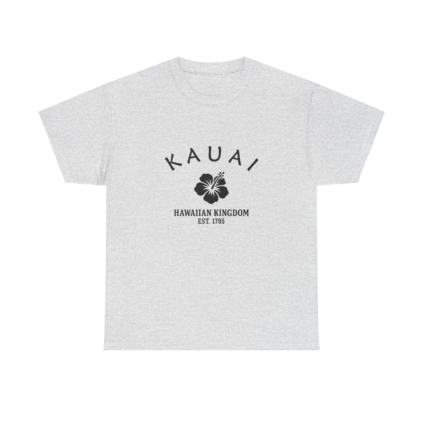 Kauai Hawaii Vintage Retro Unisex Heavy Cotton Tee - Black Logo
