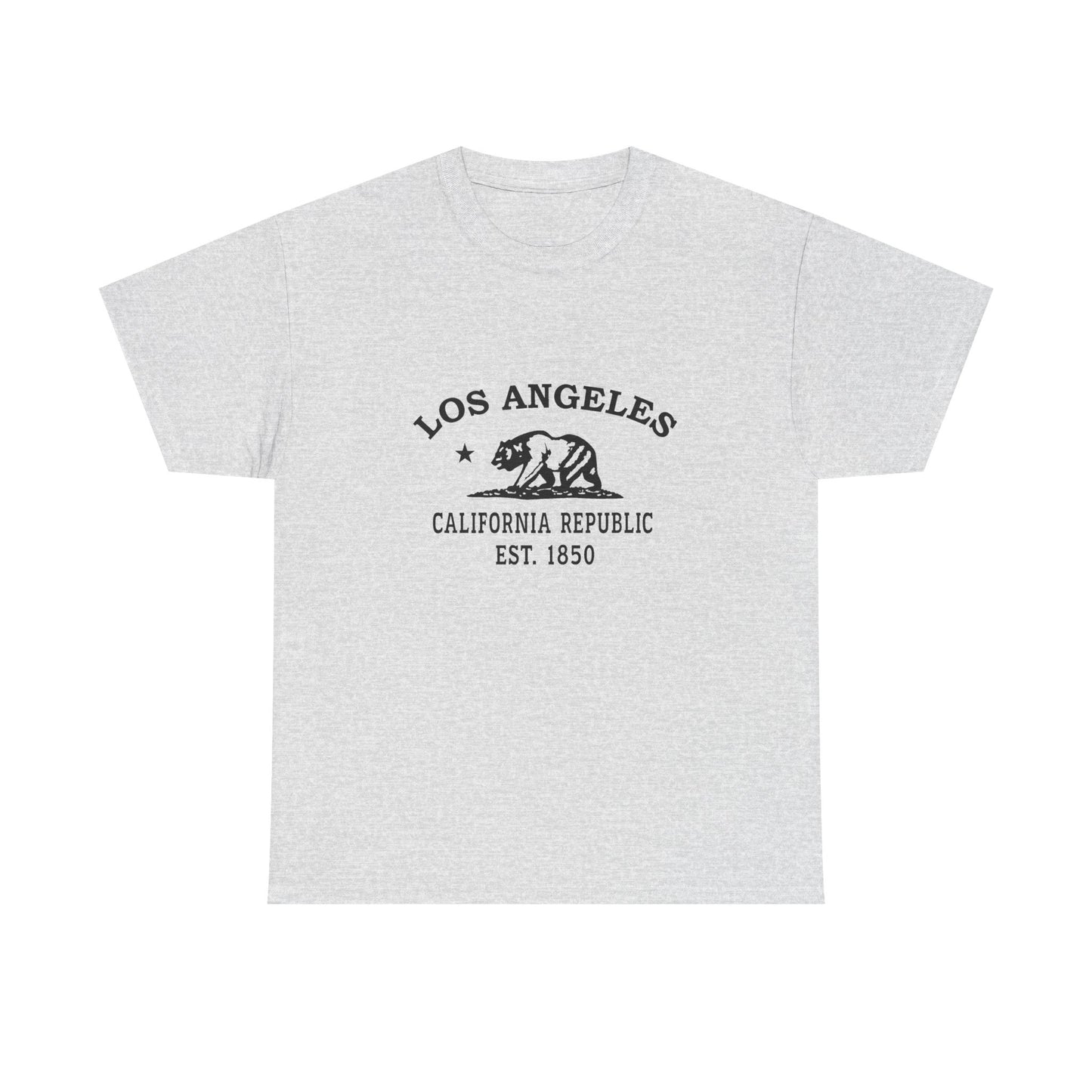 Los Angeles California Vintage Retro Unisex Heavy Cotton Tee - Black Logo