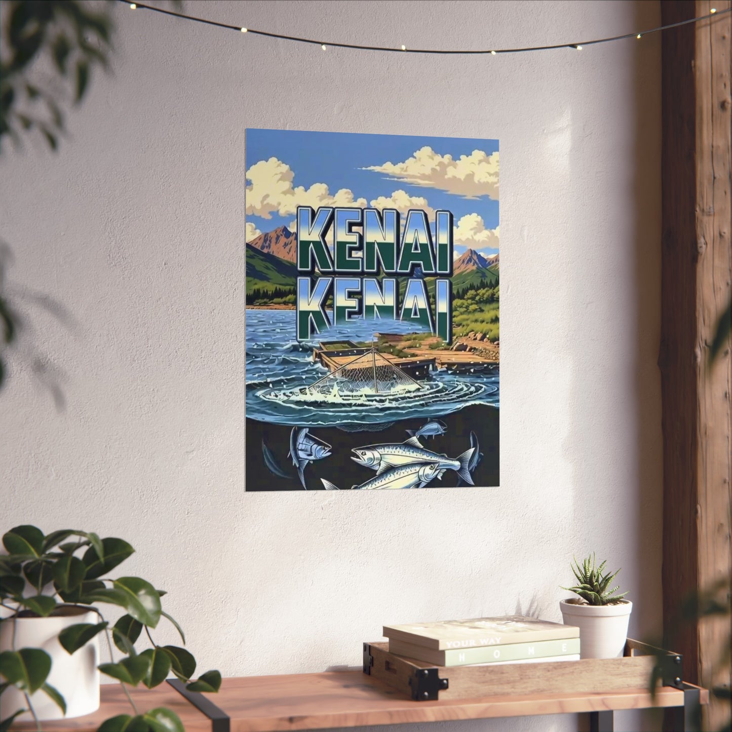 Kenai Alaska Vintage Retro Giclée Print Art Series Poster