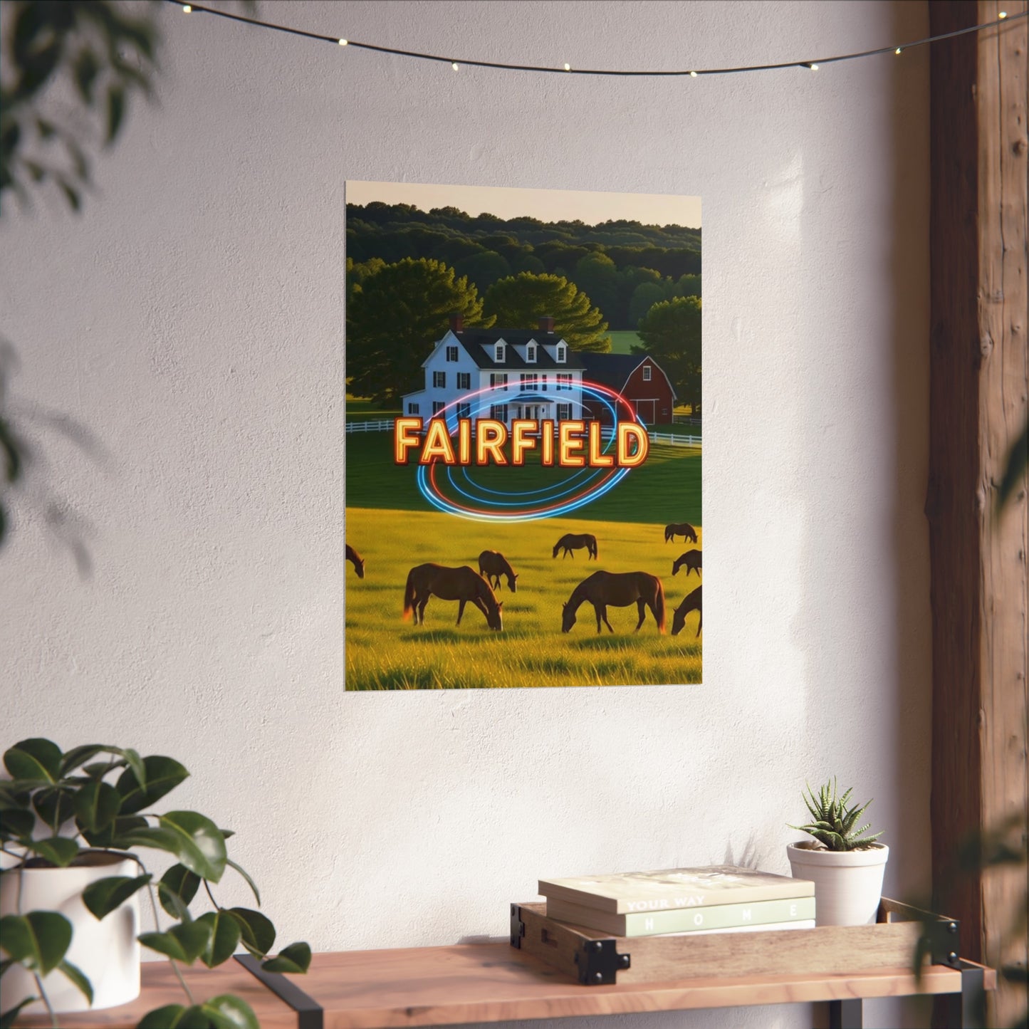 Fairfield Connecticut Vintage Retro Giclée Print Art Series Poster
