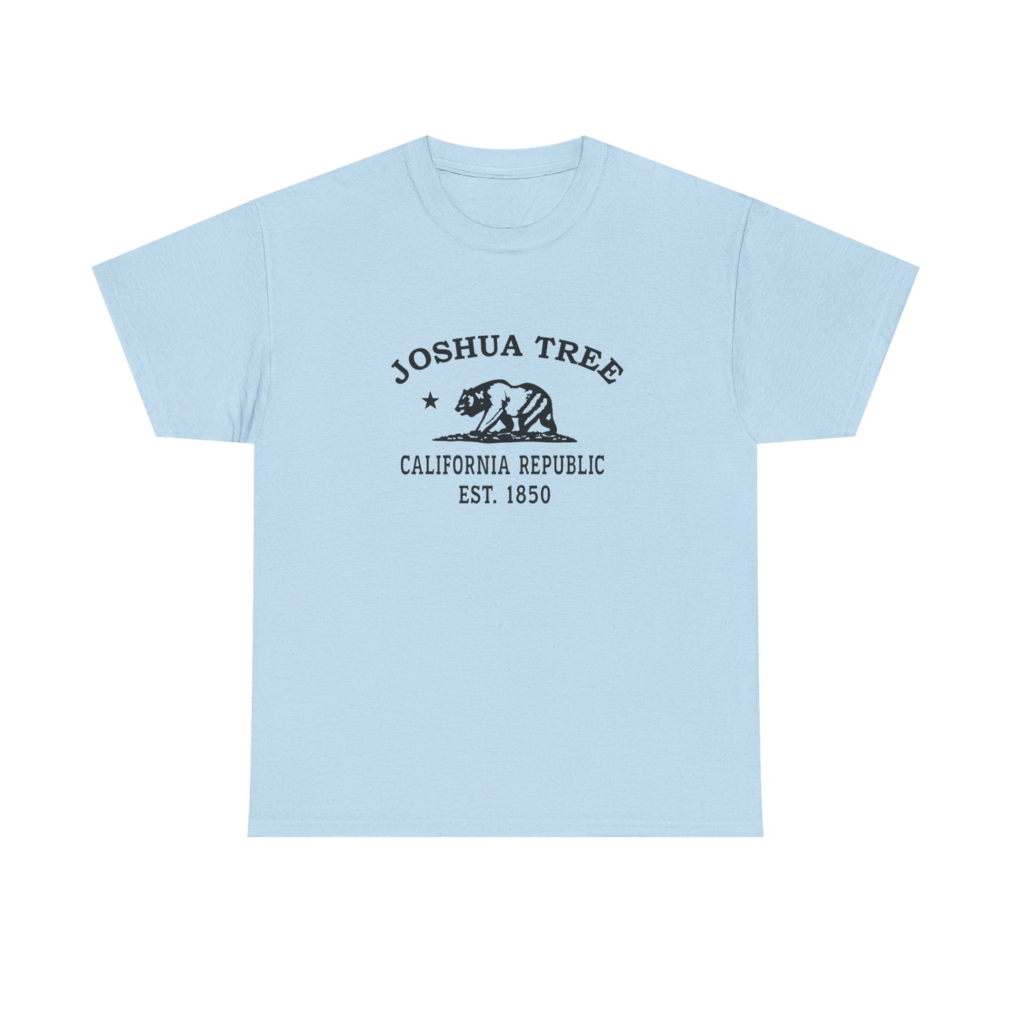 Joshua Tree California Vintage Retro Unisex Heavy Cotton Tee - Black Logo