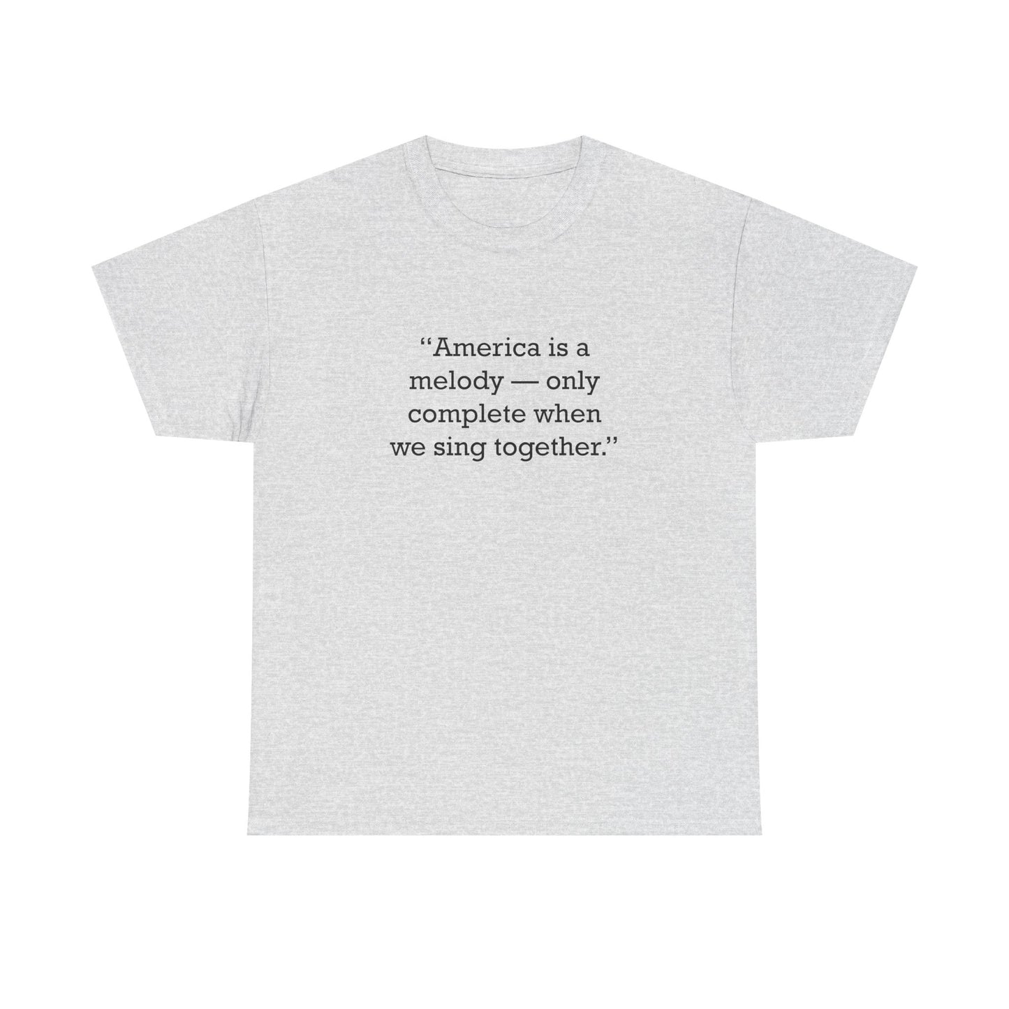 Quote 33 America Is A Vintage Retro Unisex Heavy Cotton Tee - Black Logo