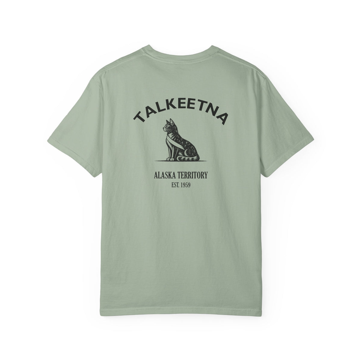 Talkeetna Alaska Cat Mayor Garment-Dyed Heavyweight Tee