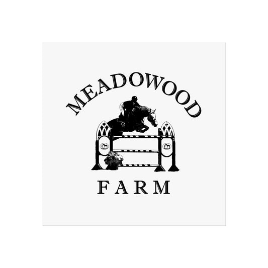 Meadowood Farm Vintage Retro Art Series Poster - Black Logo