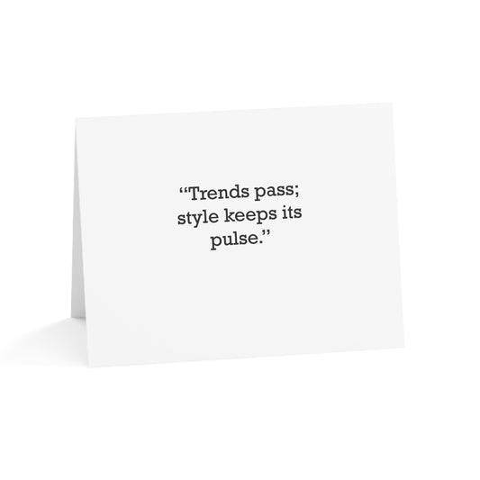 Quote 33 Trends Pass Style Vintage Retro Thank You Card Set - Black Logo