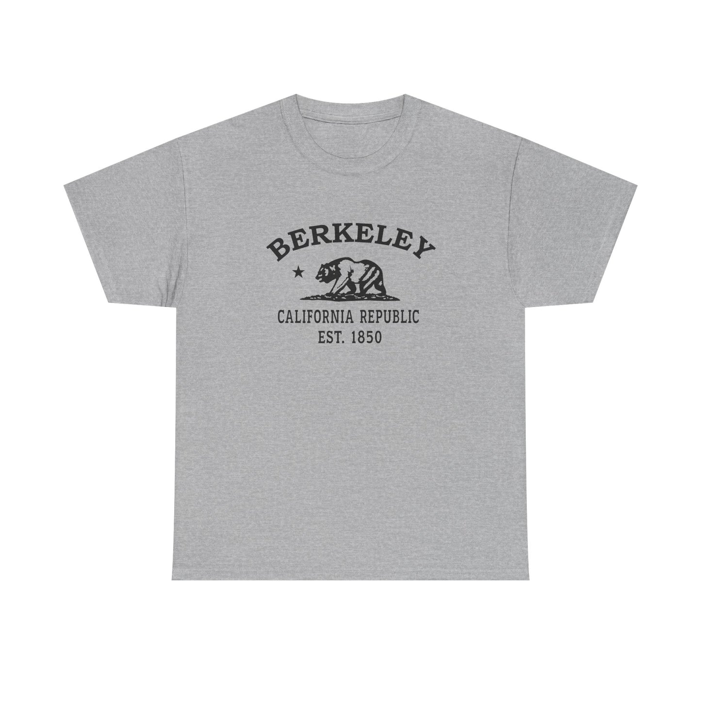 Berkeley California Vintage Retro Unisex Heavy Cotton Tee - Black Logo