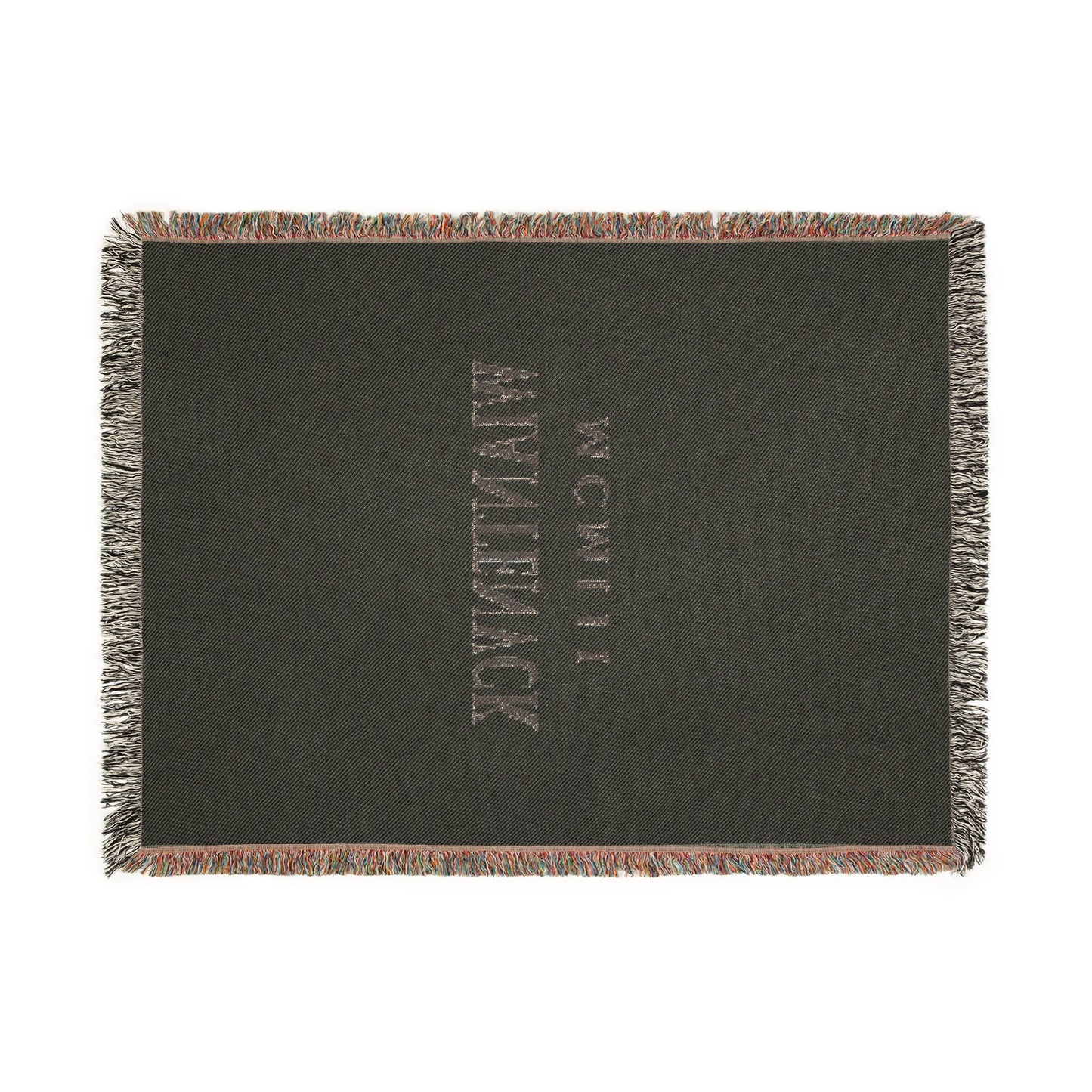 Wiantenuck Cotton Woven Blanket - Text Logo