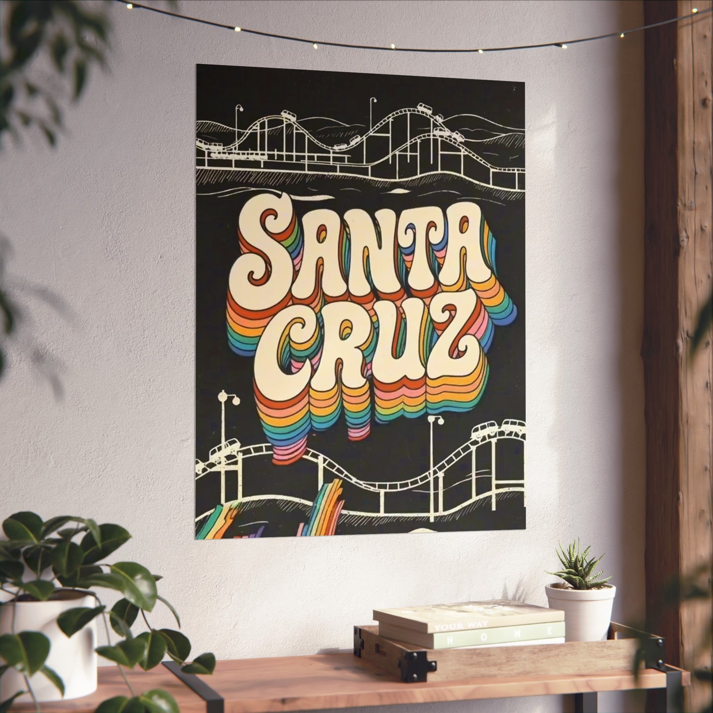 Santa Cruz California Vintage Retro Giclée Print Art Series Poster