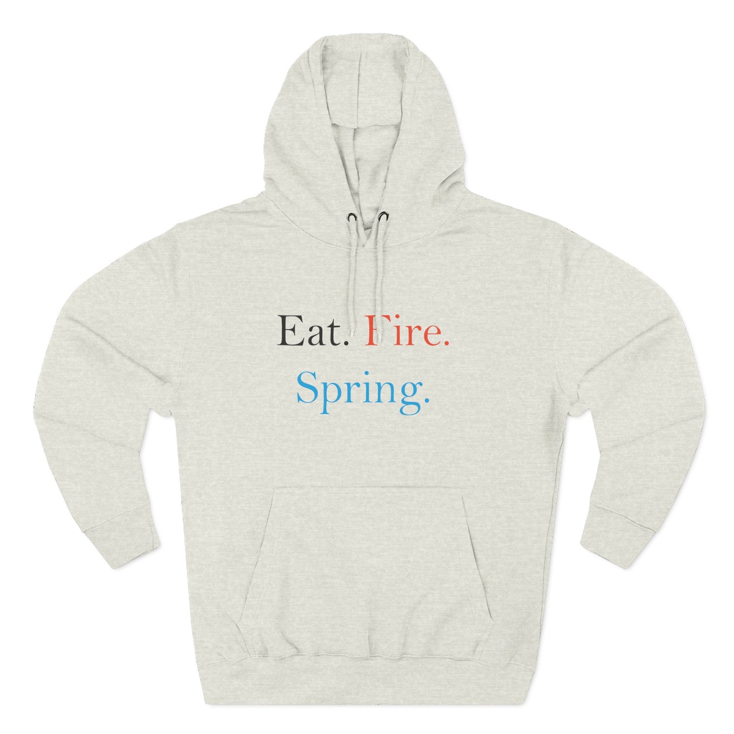Eat Fire Spring Unisex Heavy Cotton Hoodie - Text Logo