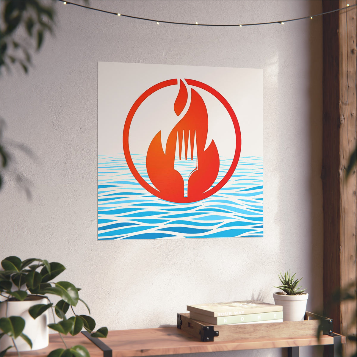 Eat Fire Spring Vintage Retro Giclée Print Art Series Poster - Image L ...