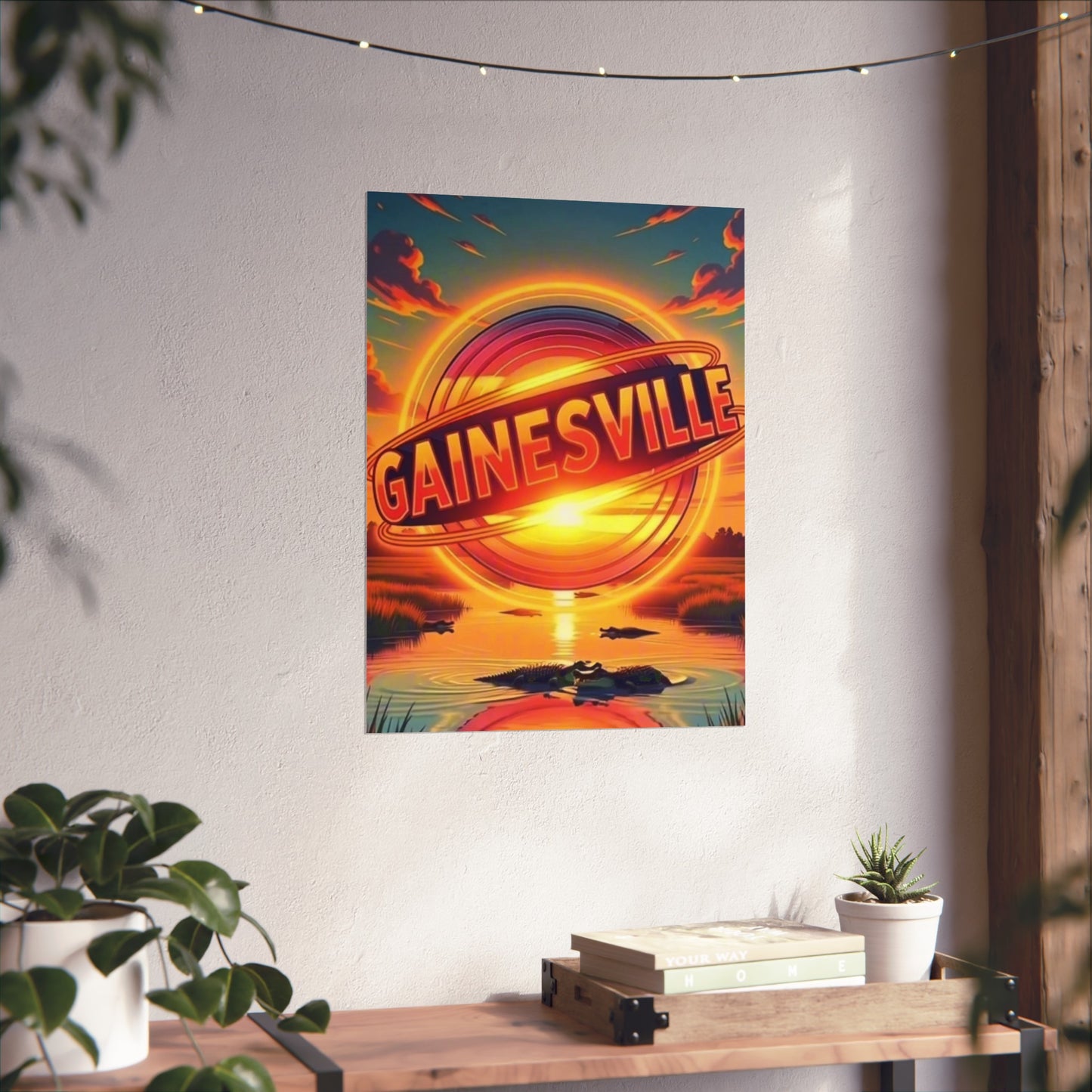 Gainesville Florida Vintage Retro Giclée Print Art Series Poster