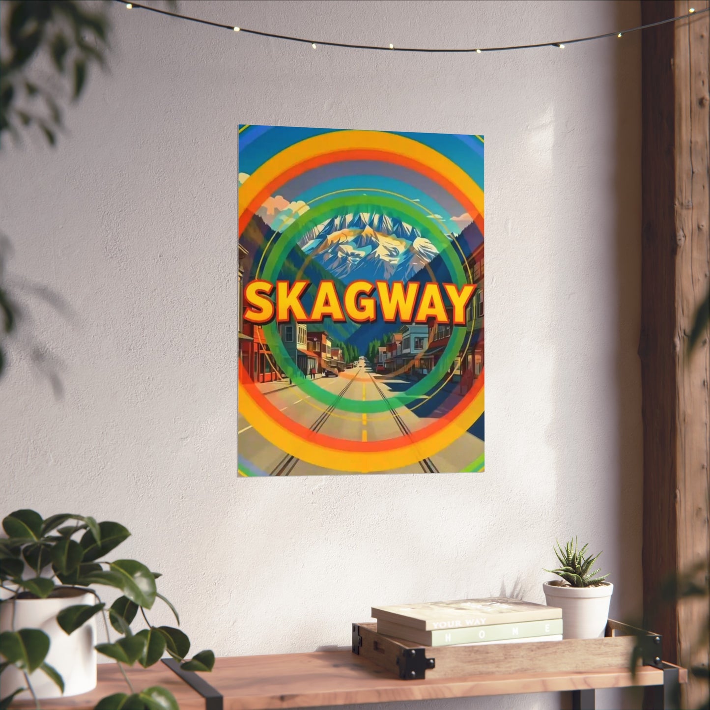 Skagway Alaska Vintage Retro Giclée Print Art Series Poster