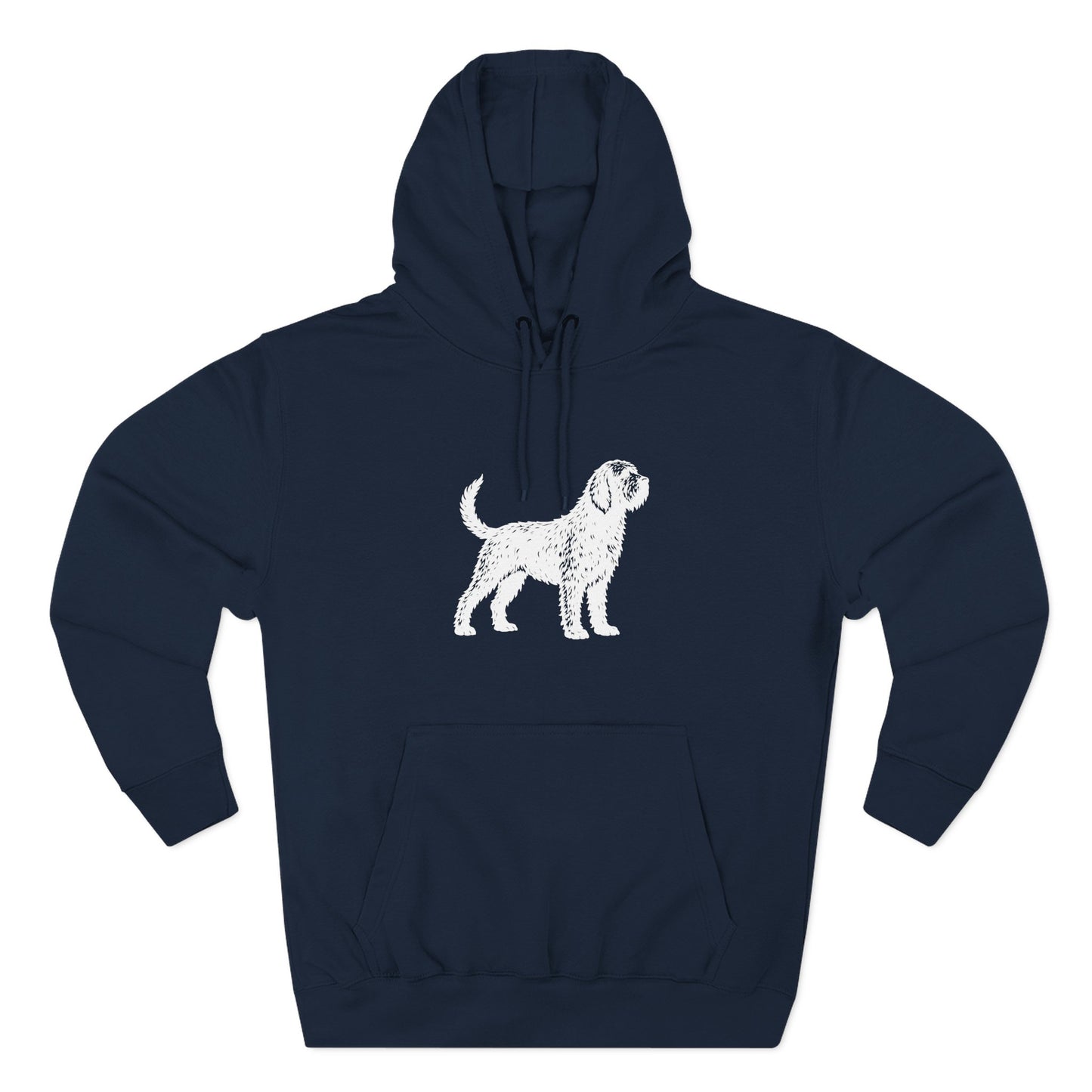 Otterhound Vintage Retro Unisex Heavy Cotton Hoodie - Standing