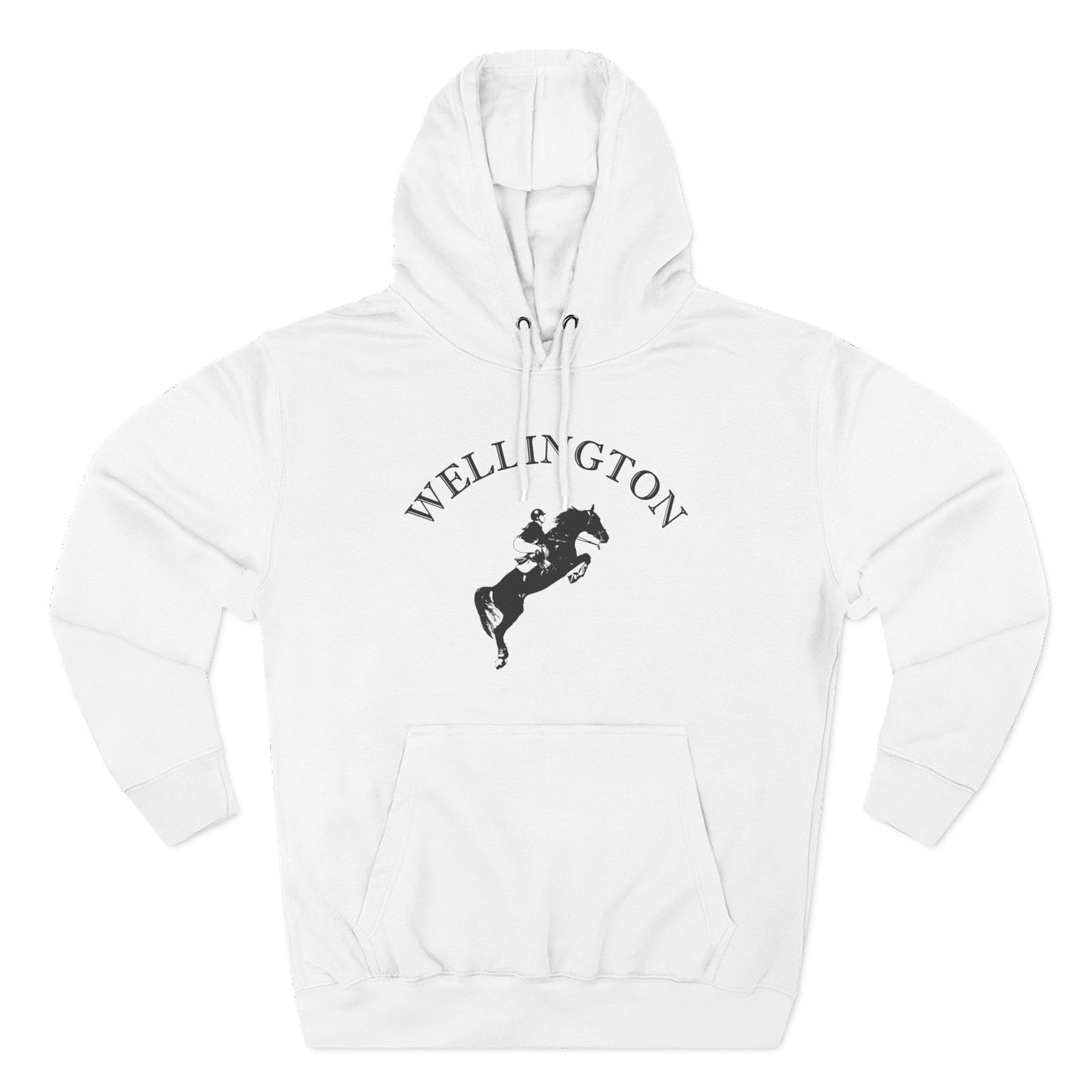 Wellington Florida Vintage Retro Unisex Heavy Cotton Equestrian Hoodie