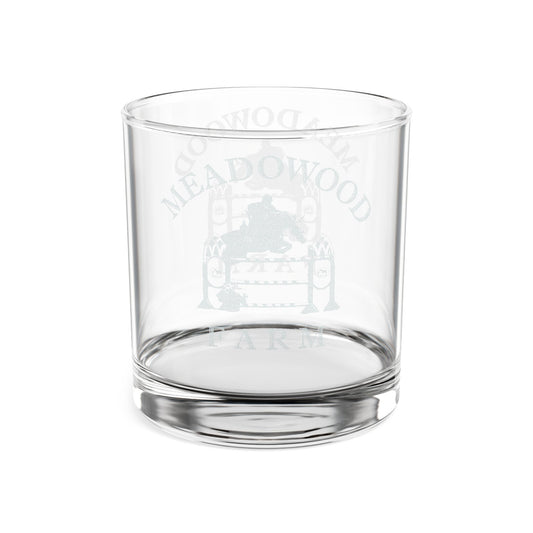 Meadowood Farm Vintage Retro Whisky Glass - Engraved Logo