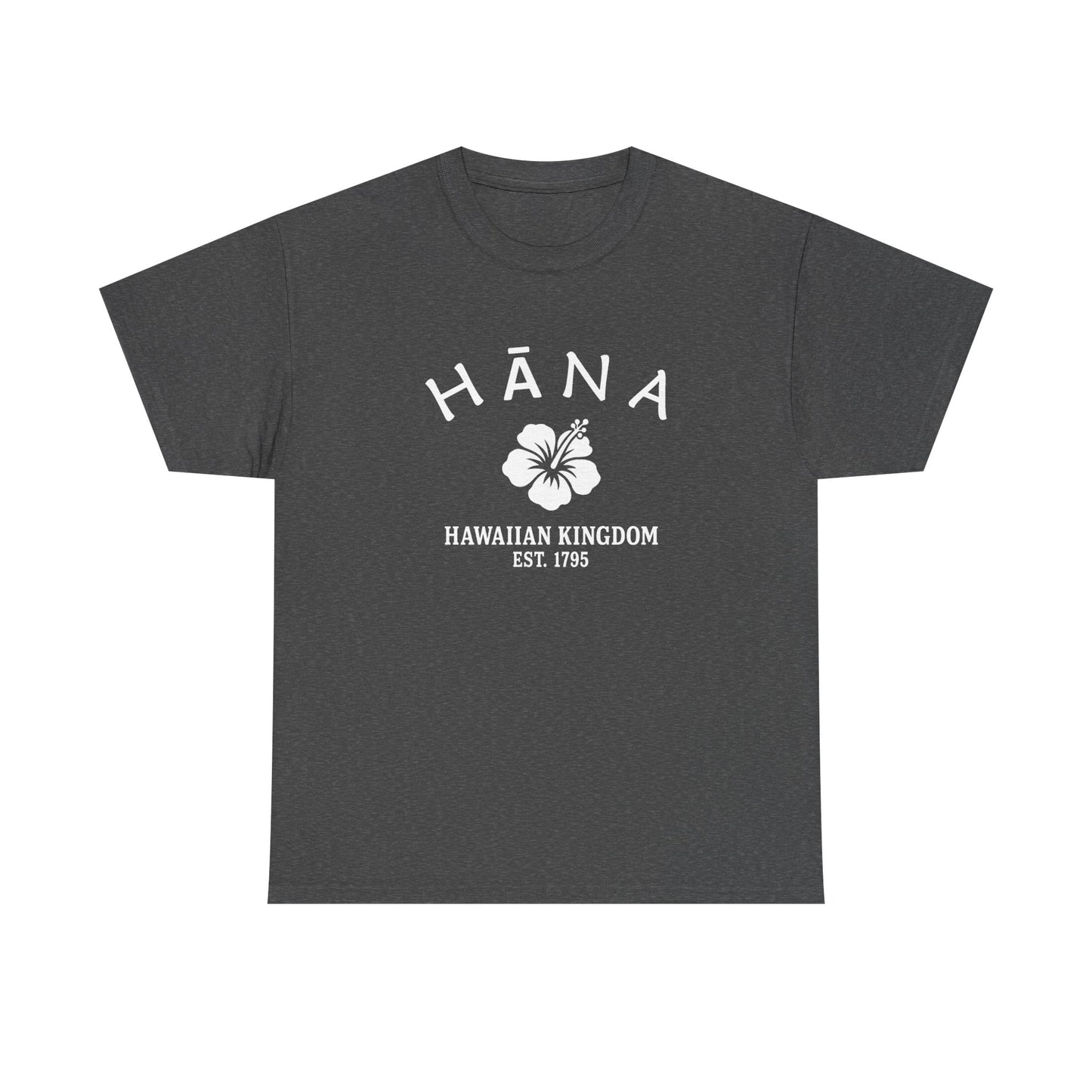 Hana Hawaii Vintage Retro Unisex Heavy Cotton Tee - White Logo