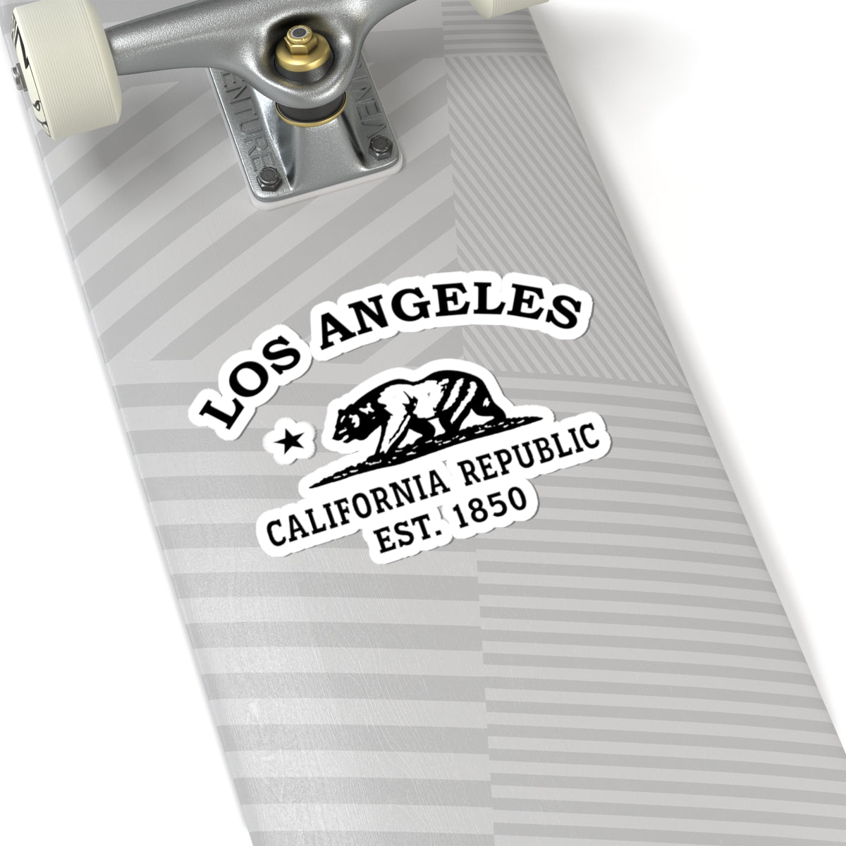 Los Angeles California Vintage Retro Vinyl Sticker - Black Logo