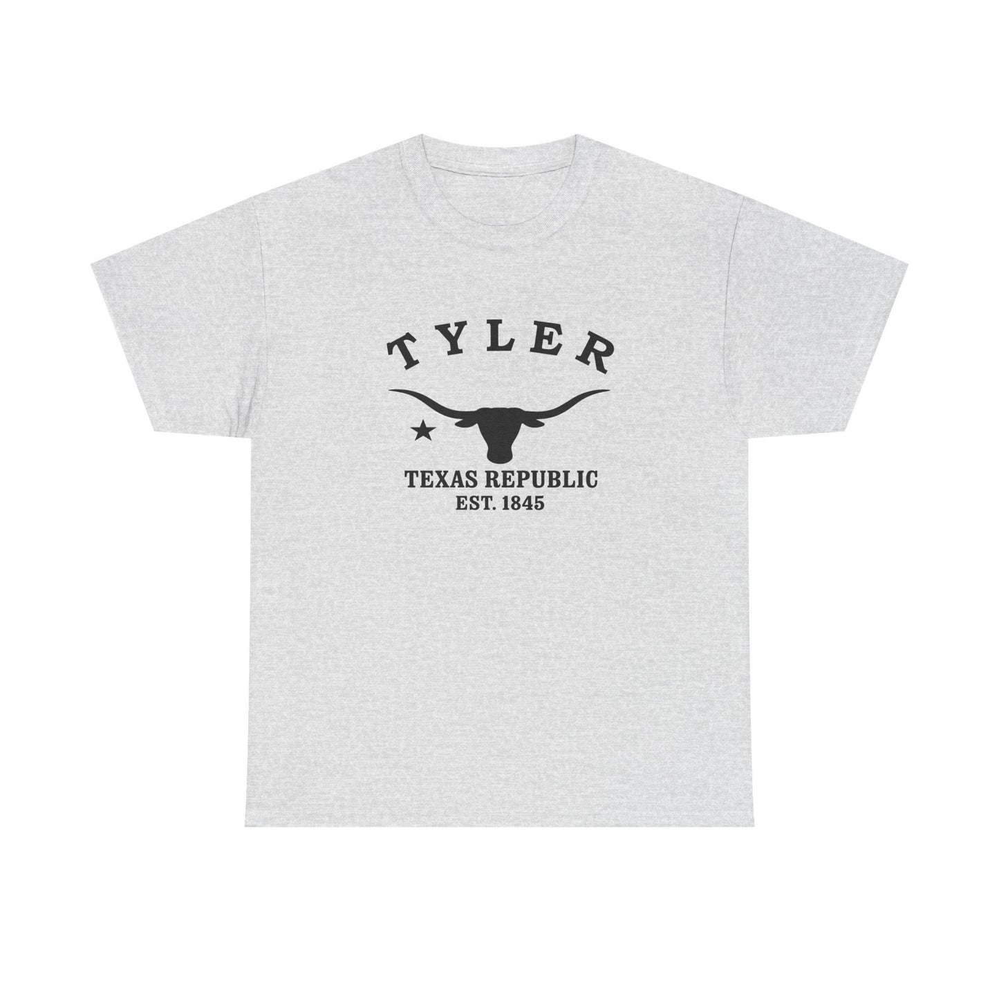 Tyler Texas Vintage Retro Unisex Heavy Cotton Tee - Black Logo