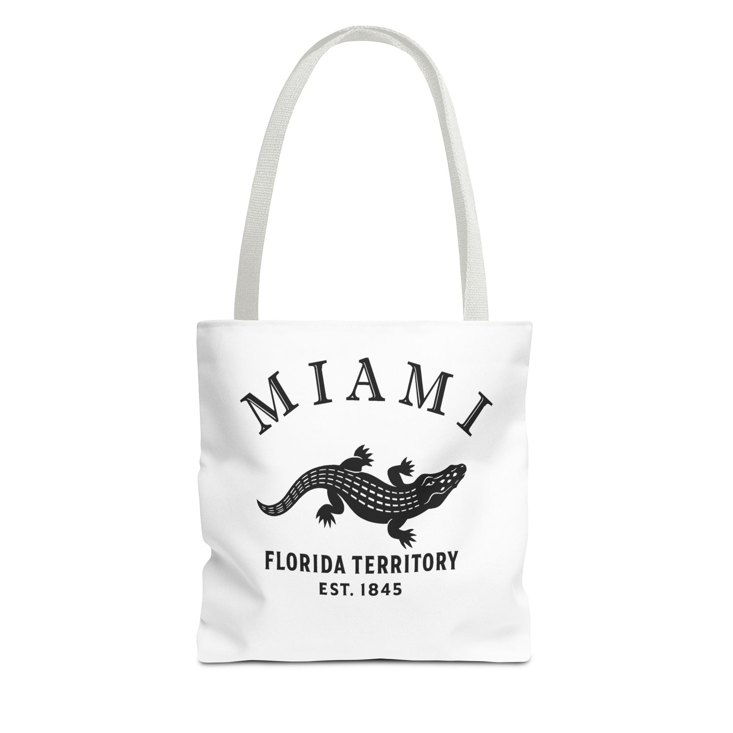 Miami Florida Vintage Retro Logo Tote - Black Logo