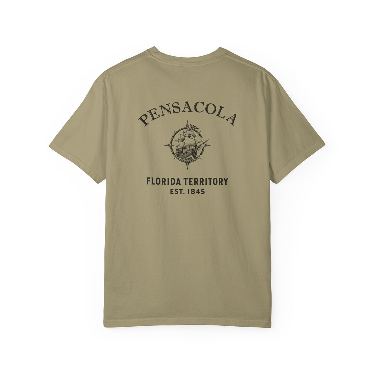 Pensacola Florida 1559 Ship Garment-Dyed Heavyweight Tee