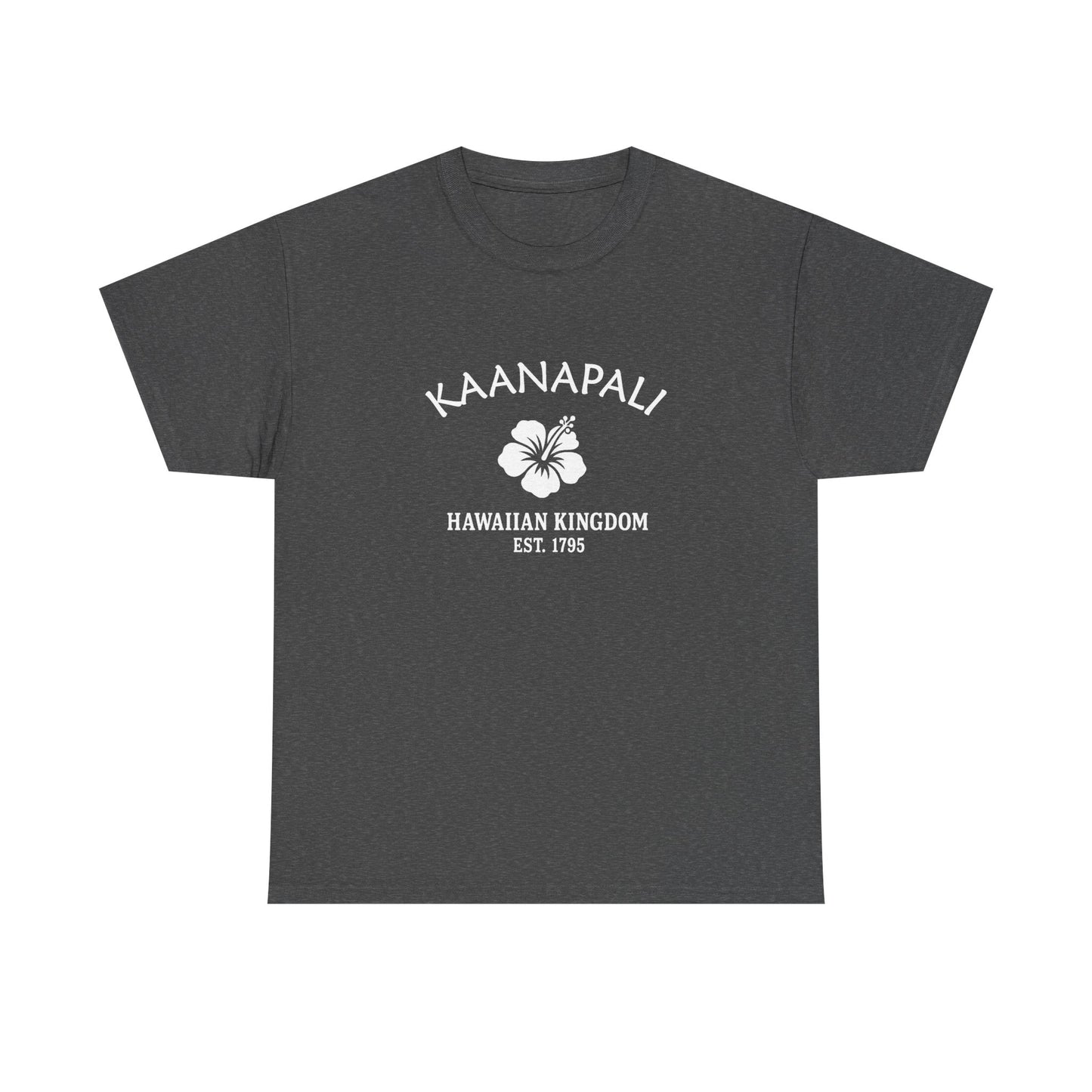 Kaanapali Hawaii Vintage Retro Unisex Heavy Cotton Tee - White Logo