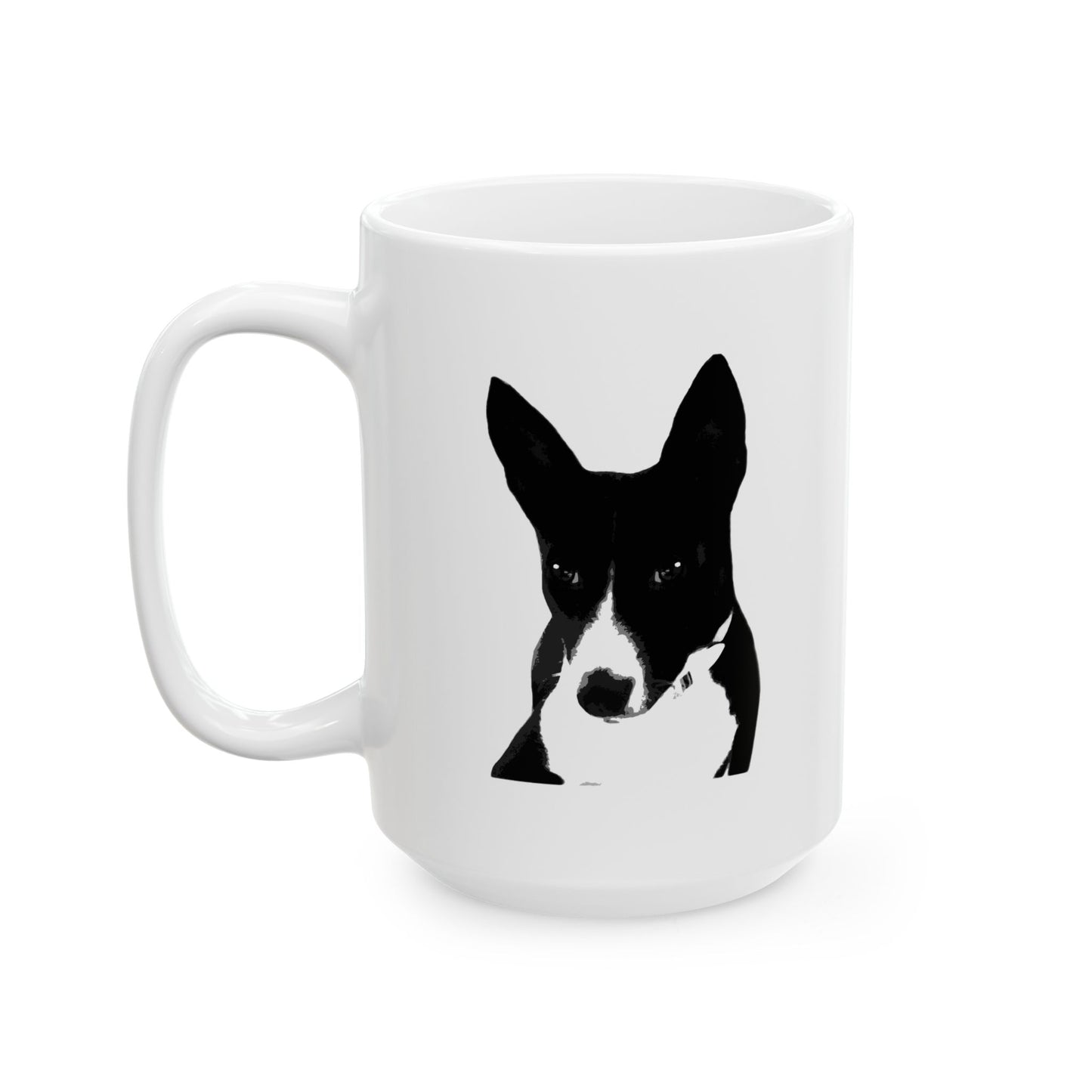 A Life Well Lived Basenji Retro Ceramic Mug - Black Logo