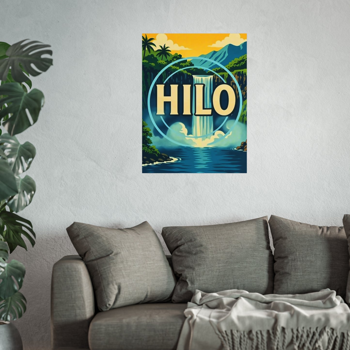 Hilo Hawaii Vintage Retro Giclée Print Art Series Poster