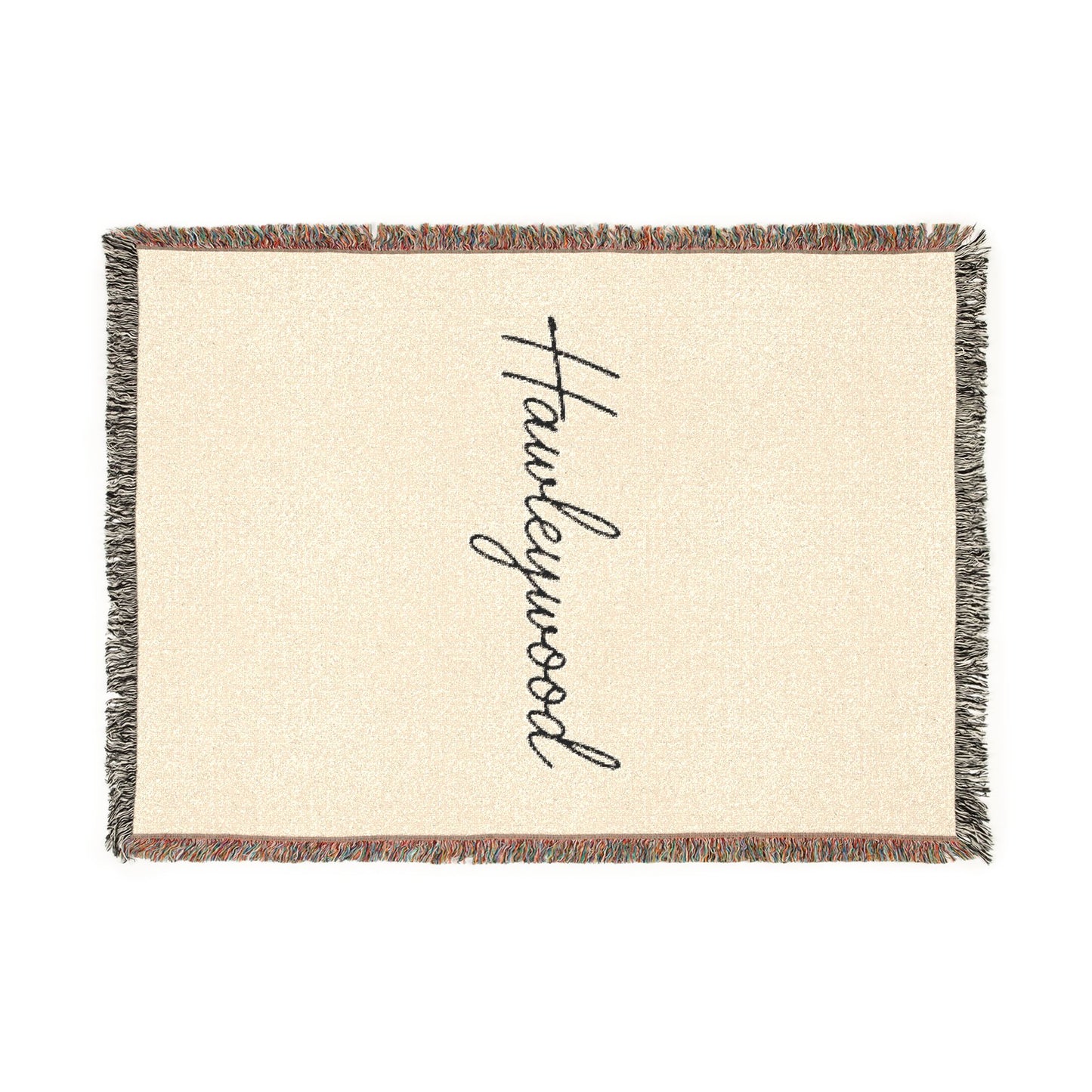 Hawleywood Vintage Retro Cotton Woven Blanket - Live the Dream