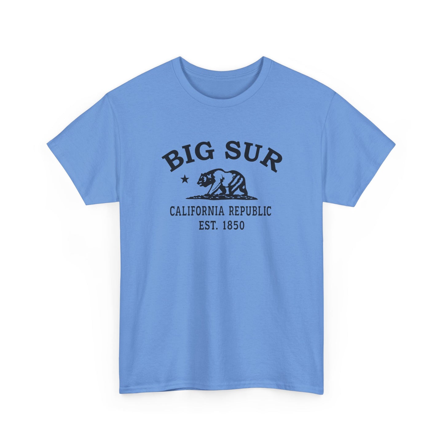 Big Sur California Vintage Retro Unisex Heavy Cotton Tee - Black Logo