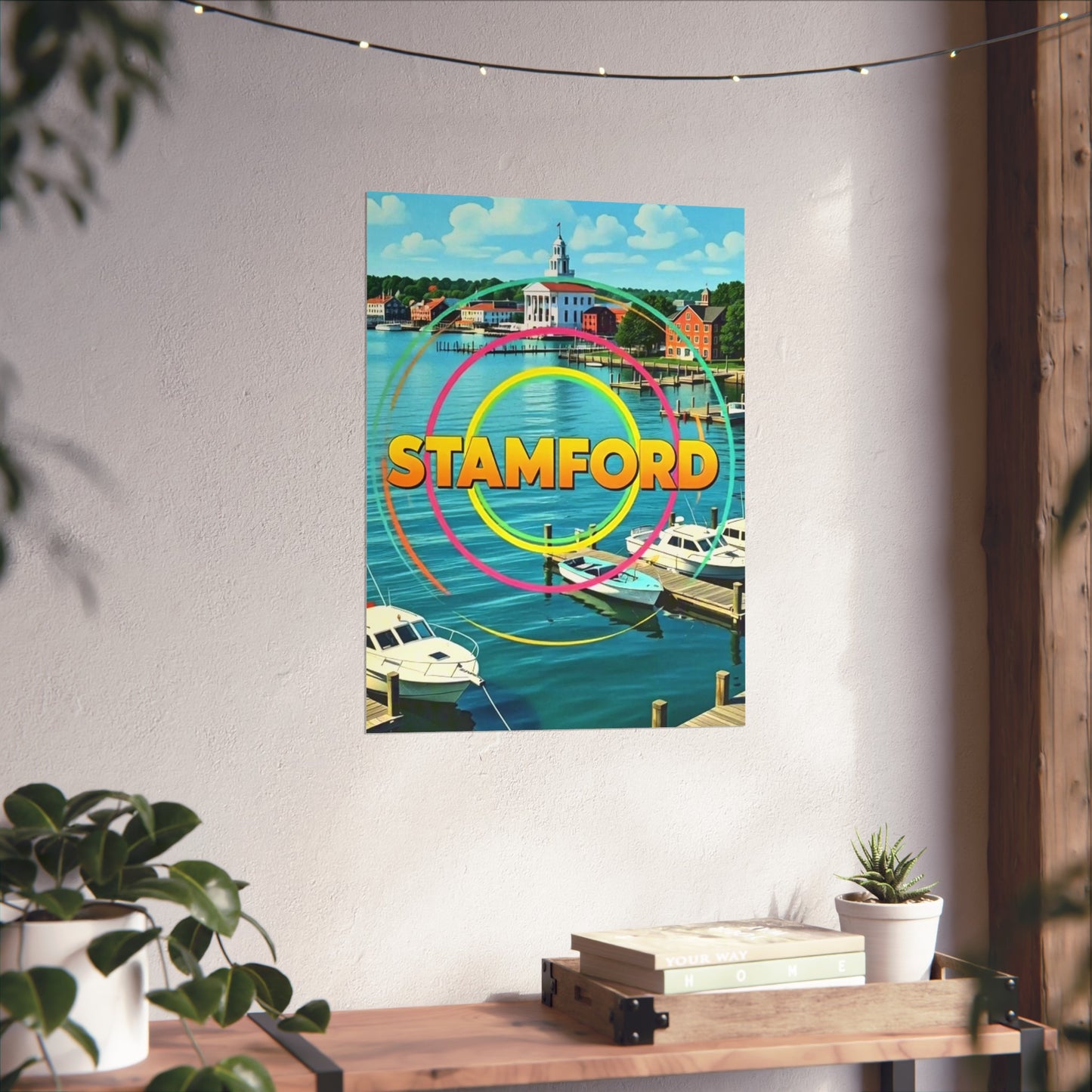 Stamford Connecticut Vintage Retro Giclée Print Art Series Poster