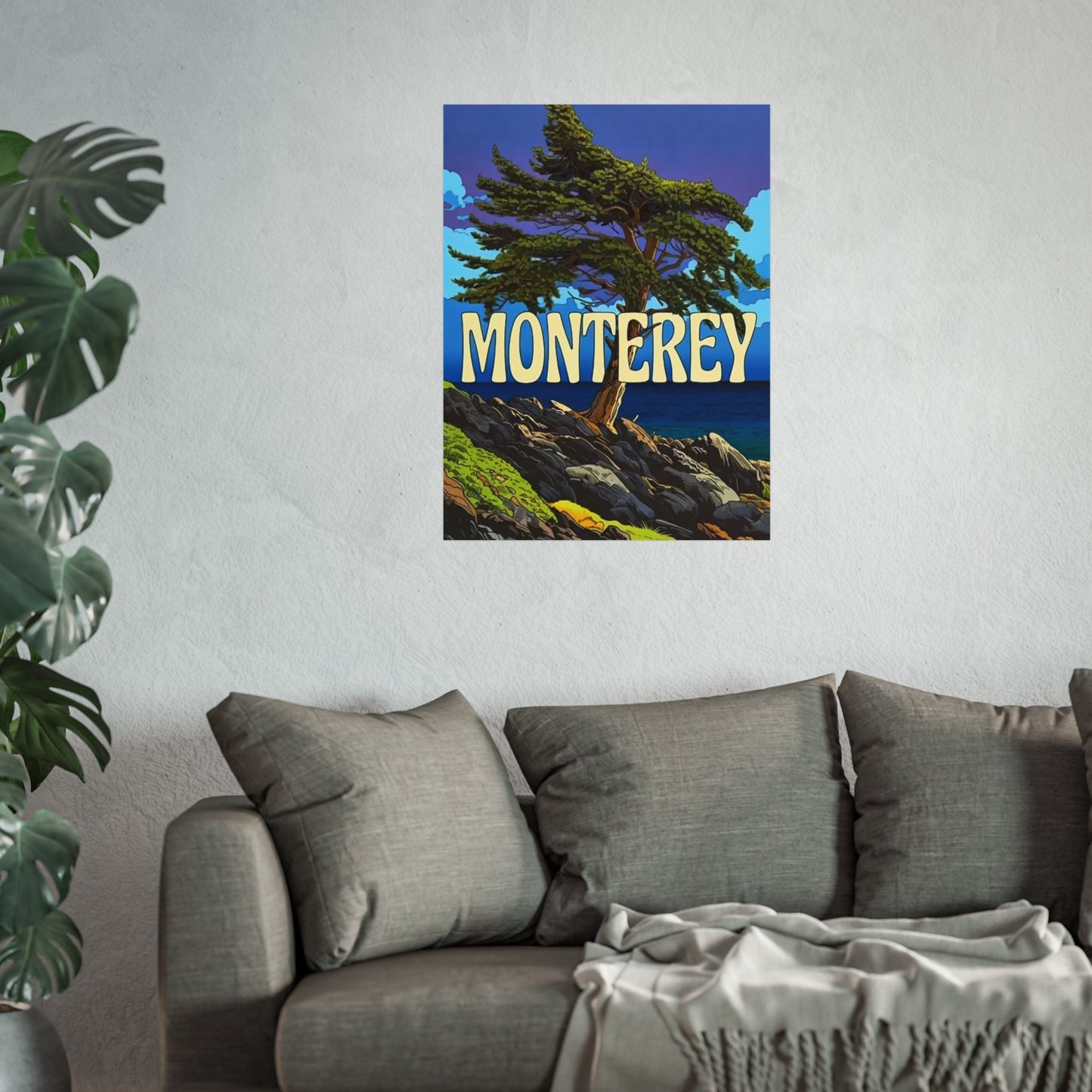 Monterey California Vintage Retro Giclée Print Art Series Poster