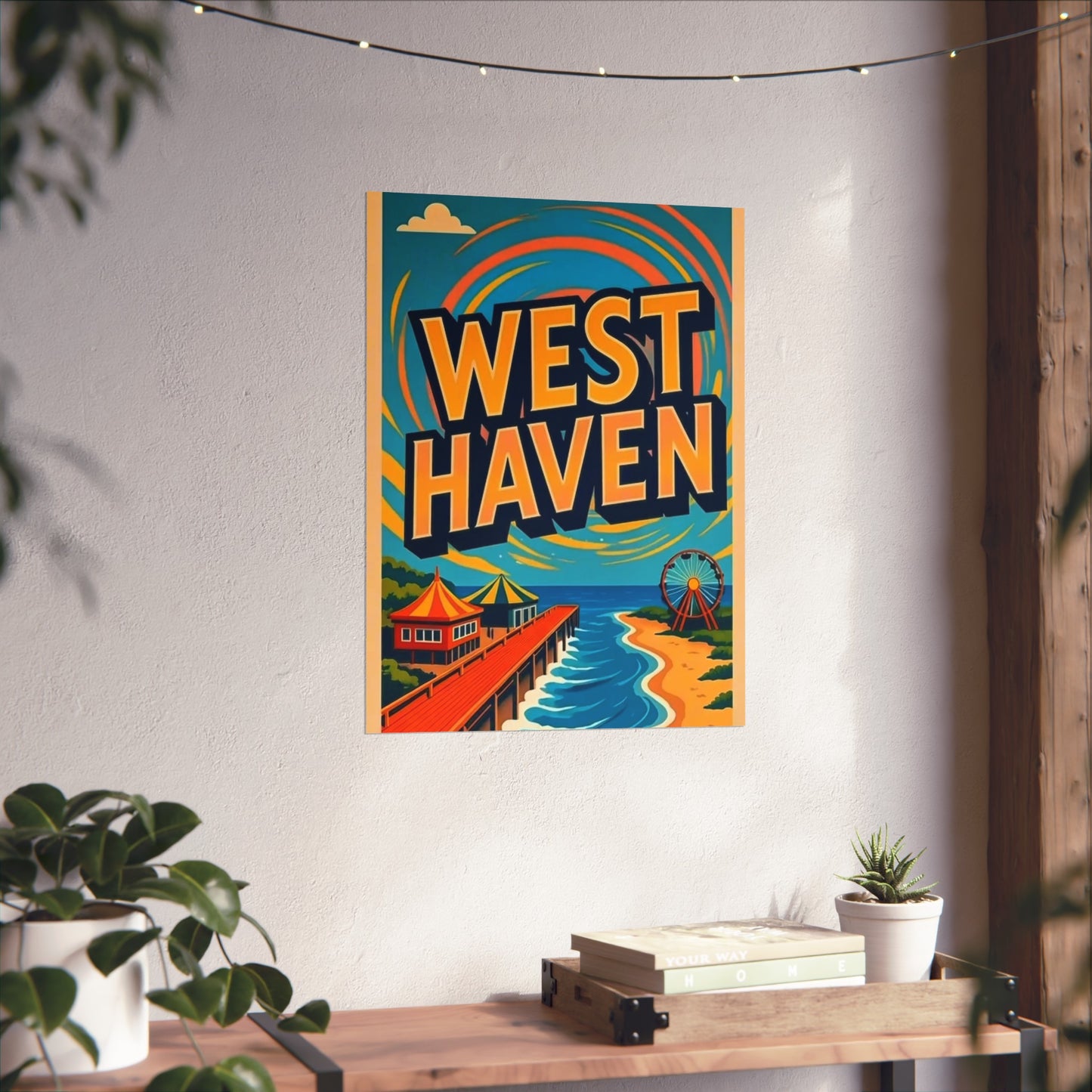 West Haven Connecticut Vintage Retro Giclée Print Art Series Poster