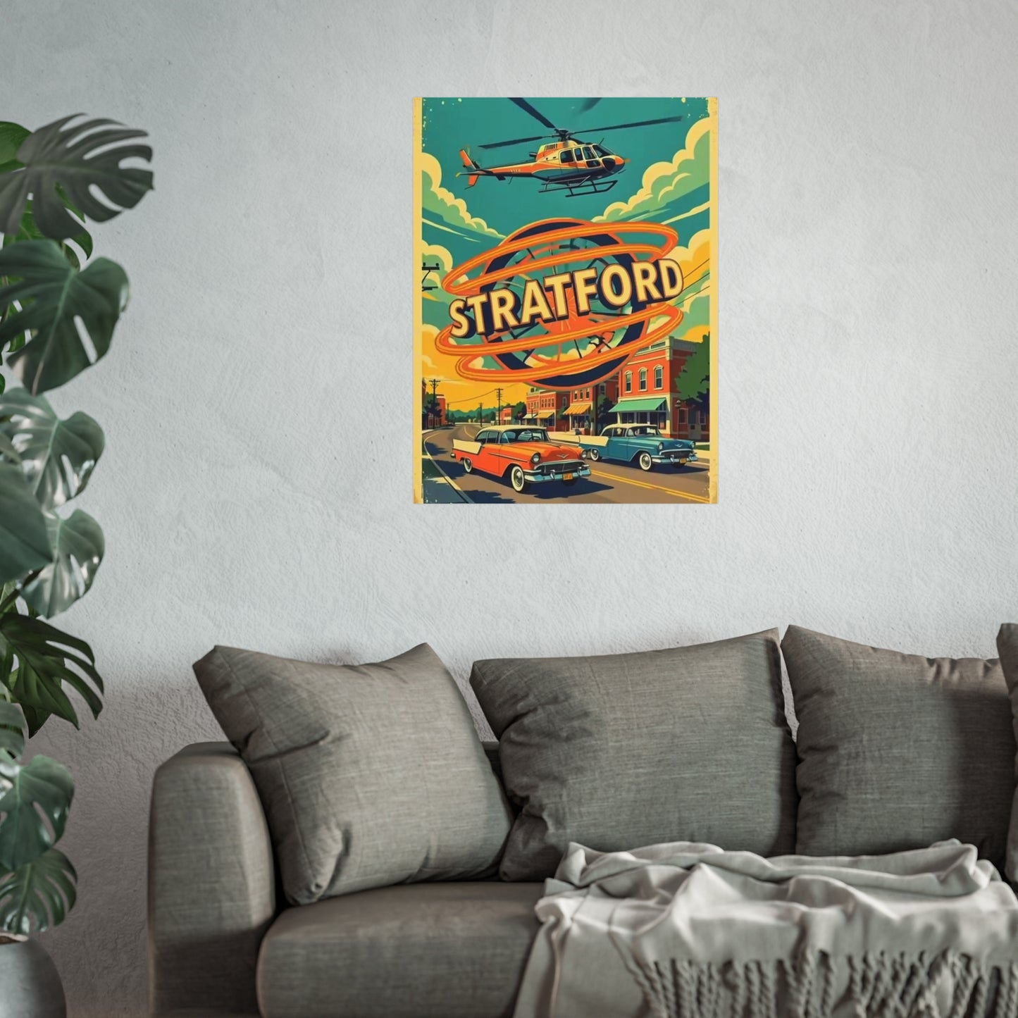 Stratford Connecticut Vintage Retro Giclée Print Art Series Poster