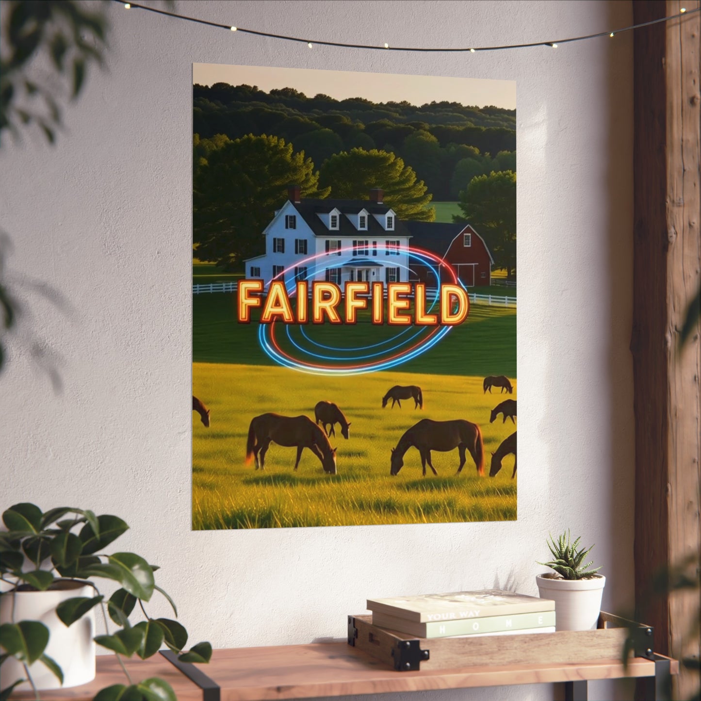 Fairfield Connecticut Vintage Retro Giclée Print Art Series Poster