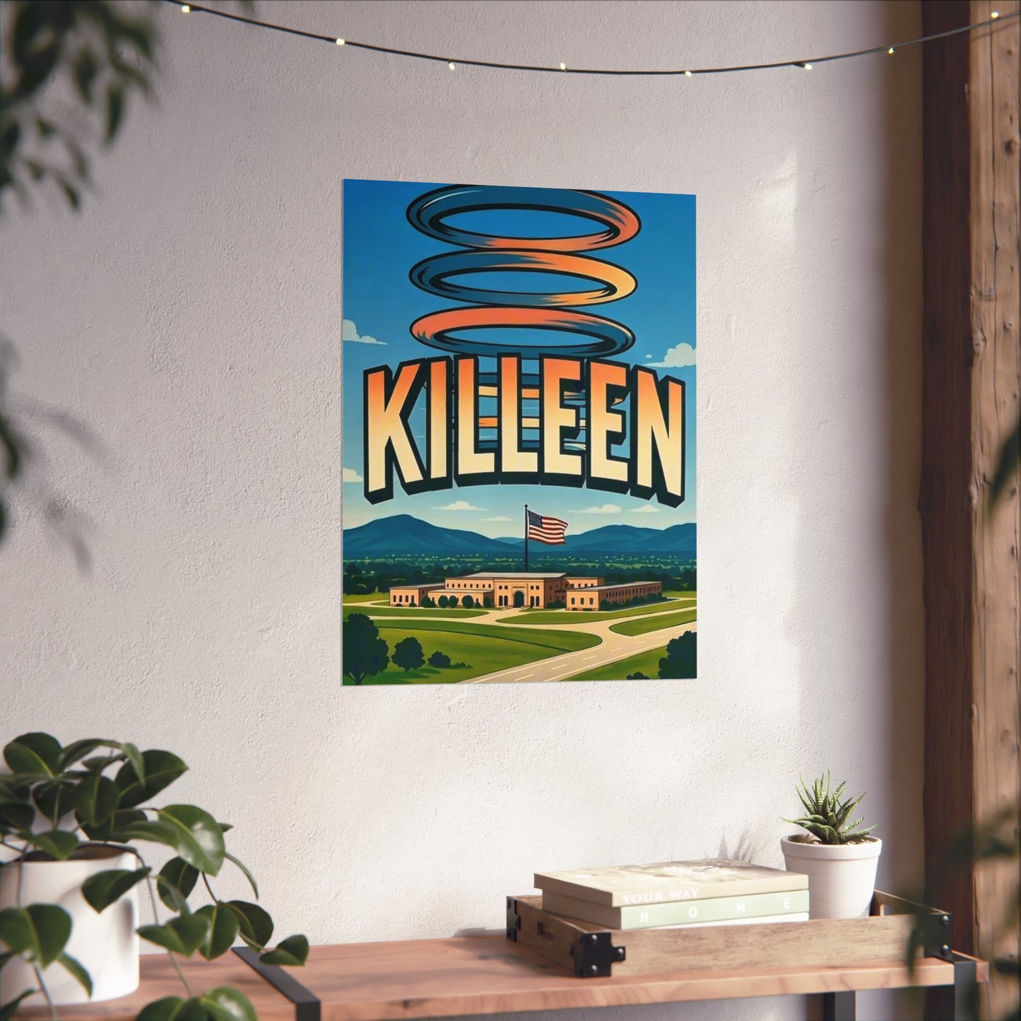 Killeen Texas Vintage Retro Giclée Print Art Series Poster