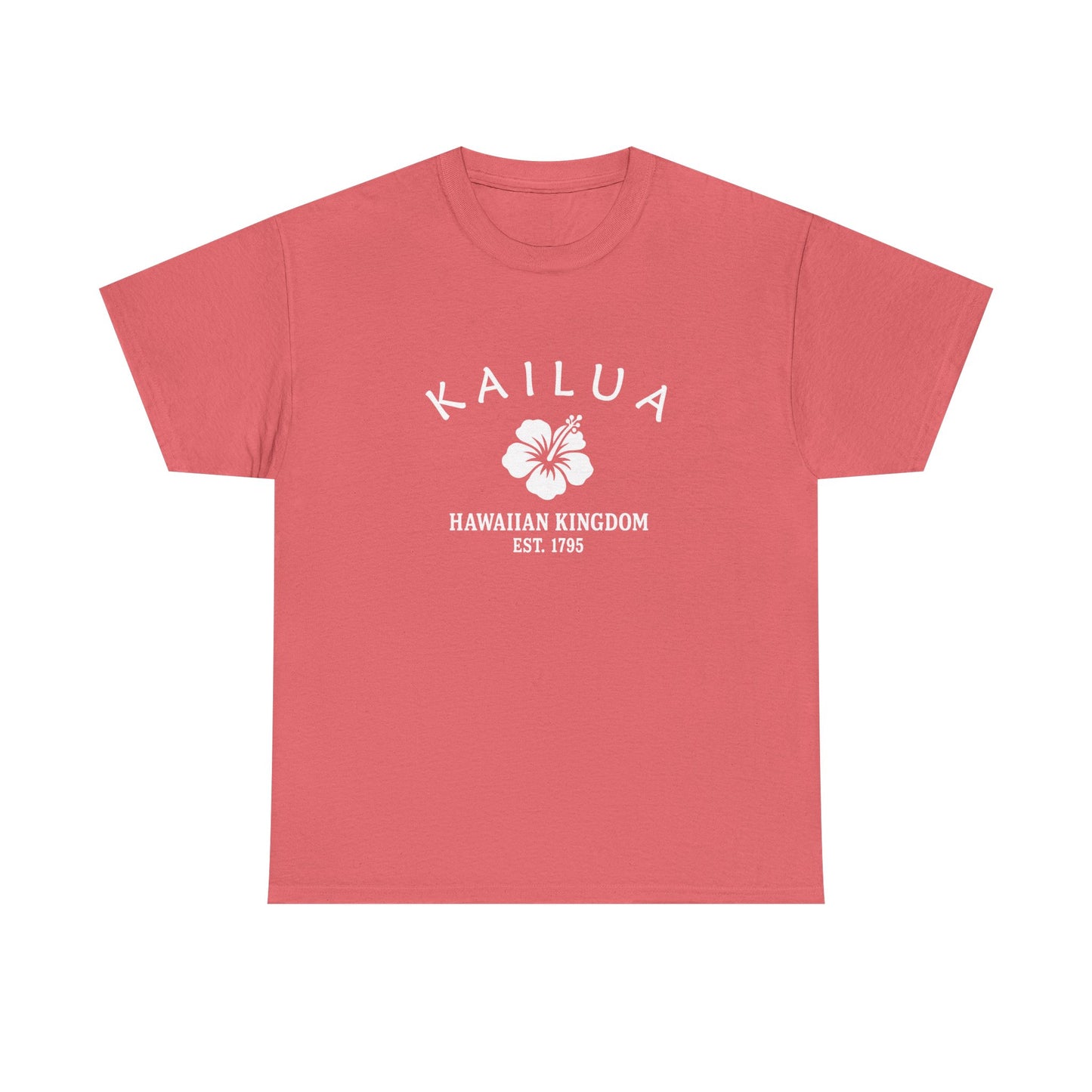 Kailua Hawaii Vintage Retro Unisex Heavy Cotton Tee - White Logo