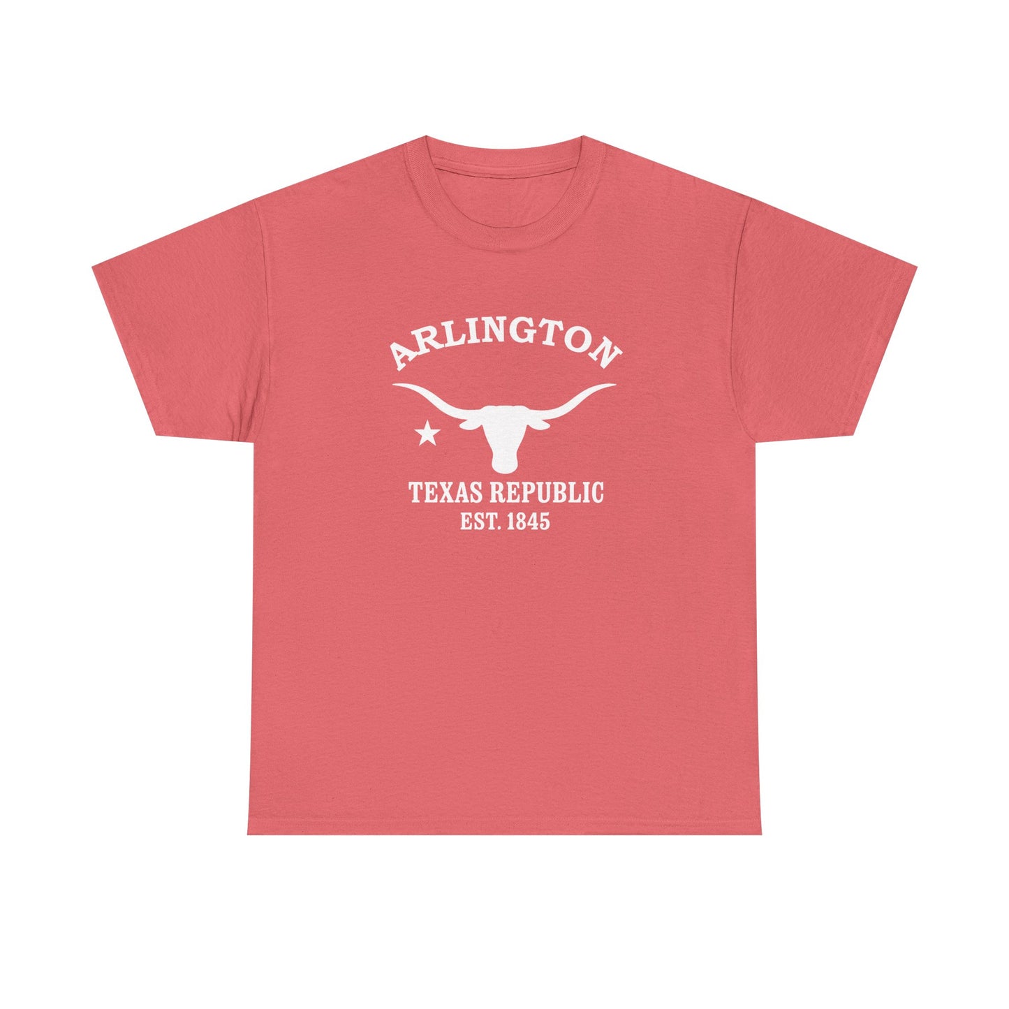 Arlington Texas Vintage Retro Unisex Heavy Cotton Tee - White Logo