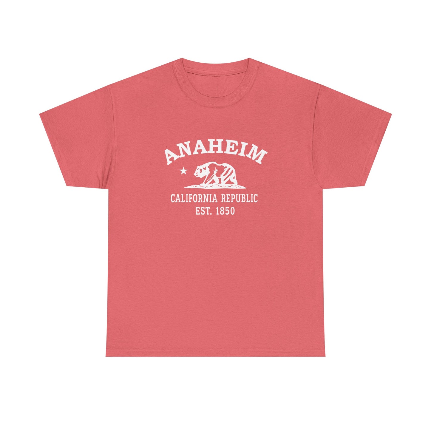 Anaheim California Vintage Retro Unisex Heavy Cotton Tee - White Logo