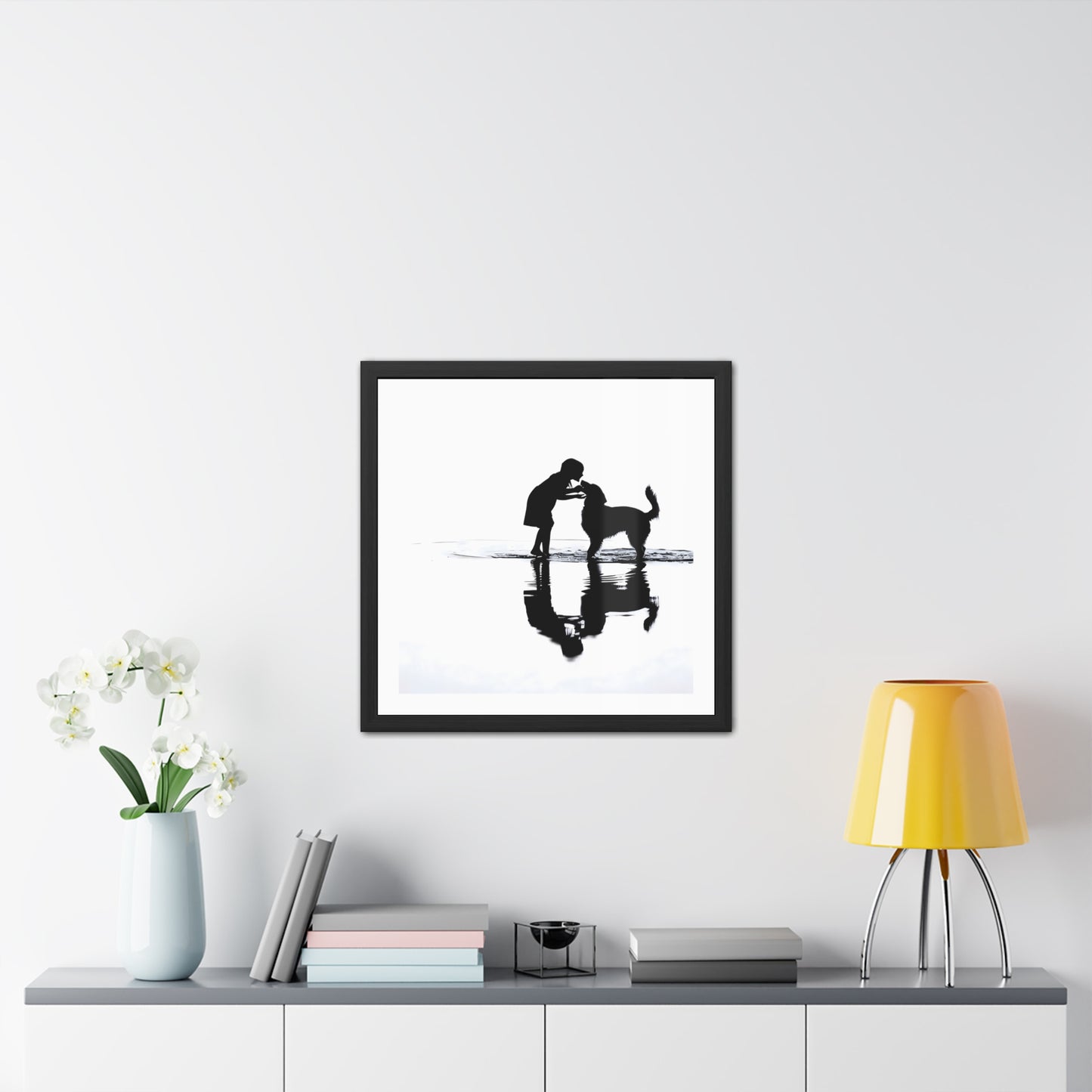 Kiss at Still Water - Tide & Light Series Framed Poster