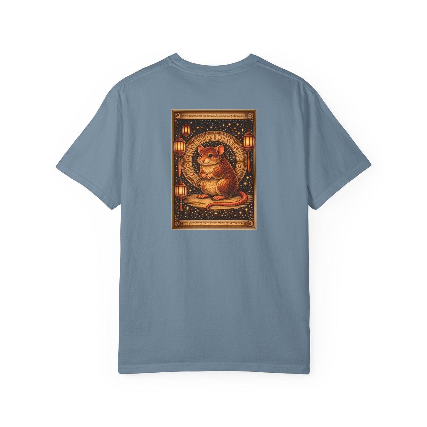 Zodiac Year of the Rat (2020+) Vintage Retro Art Series Cotton Tee