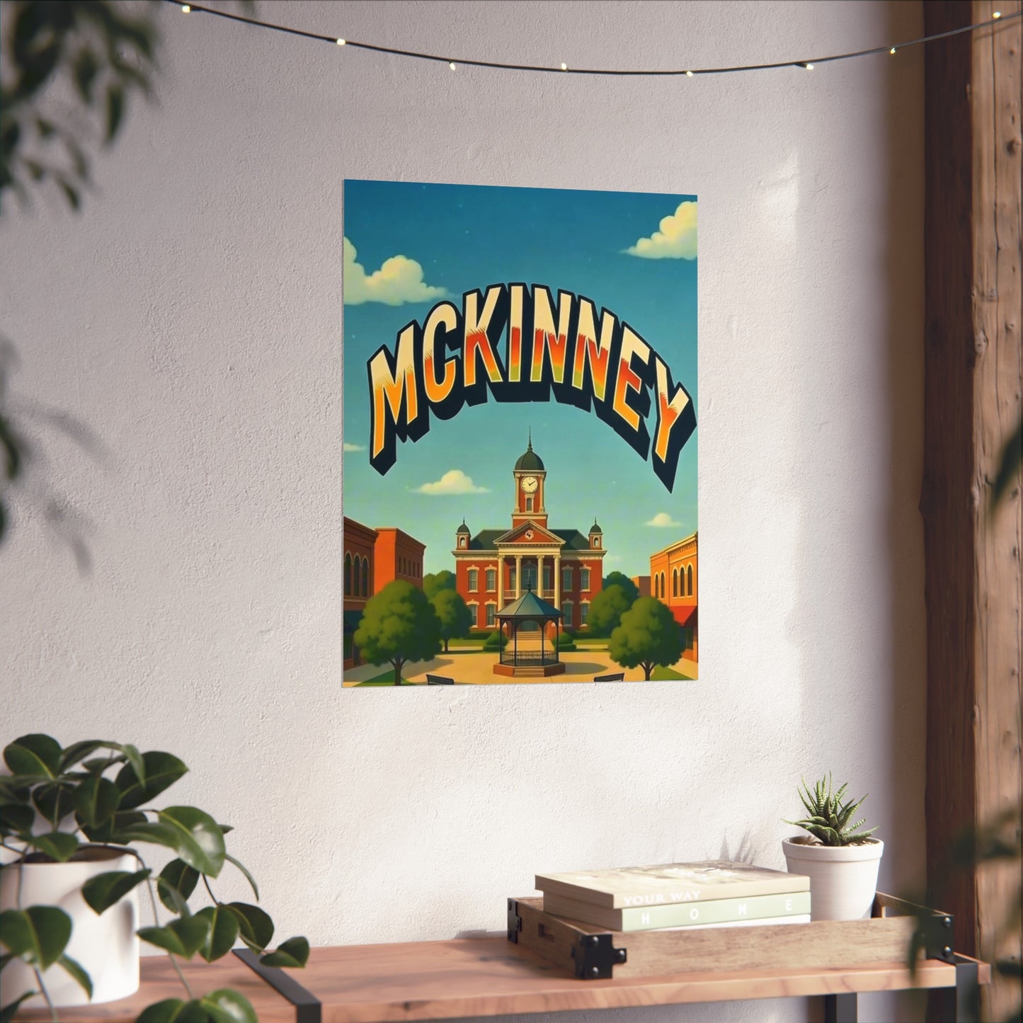 McKinney Texas Vintage Retro Giclée Print Art Series Poster