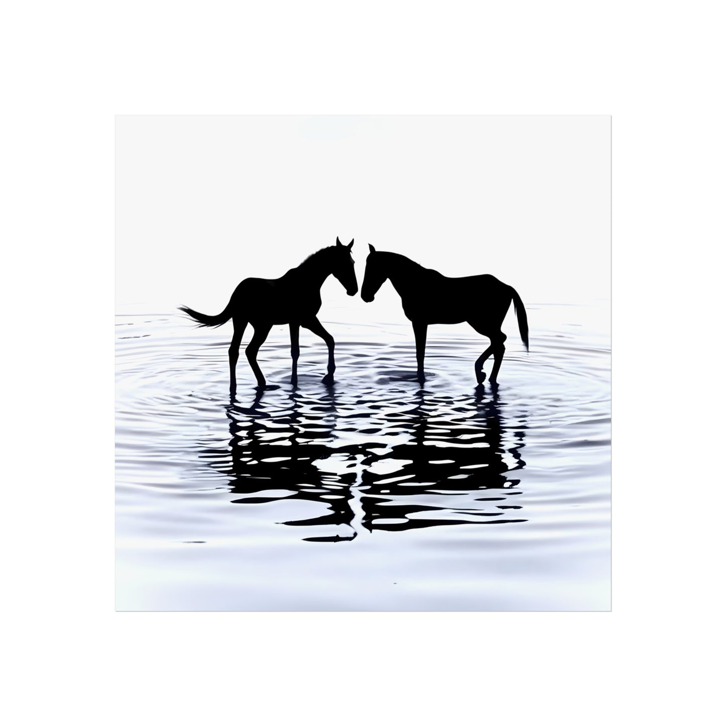 Nuzzle in Shallow Water - Tide & Light Series Giclée Unframed Poster